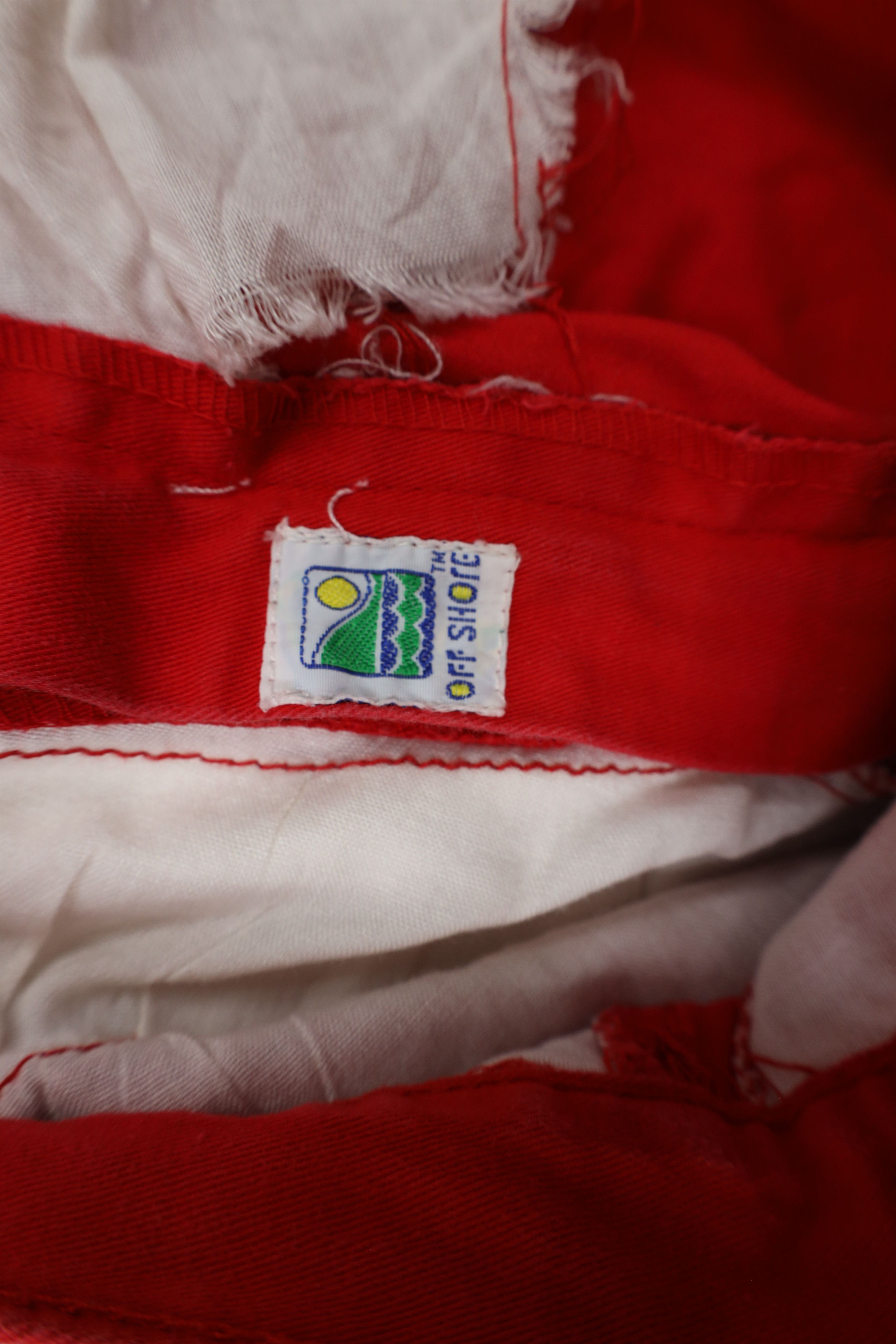 Vintage Vintage 90s Streetwear Wide Leg Chino Pants Red Cotton Size 29" - 11 Thumbnail
