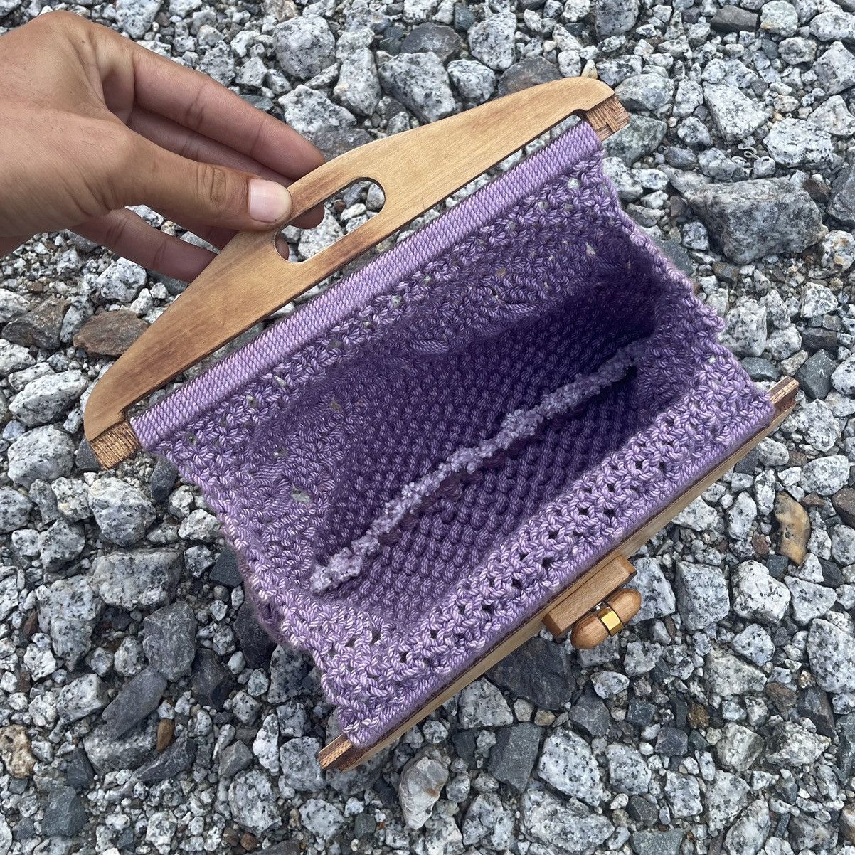 Wood Wood Mini Handcraft Crochet/Woven/Embroidery Clutch Size ONE SIZE - 4 Thumbnail