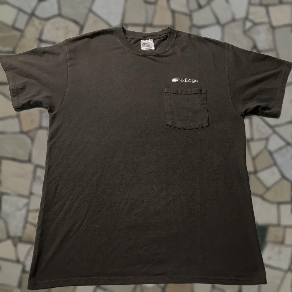 Vintage VINTAGE PORT T-Shirt Men Large Gray Pocket NX EDGE Semiconductor USA Tech Vintage Shirt Short Sleeve Cotton Logo 90s Size US L / EU 52-54 / 3 - 1 Thumbnail