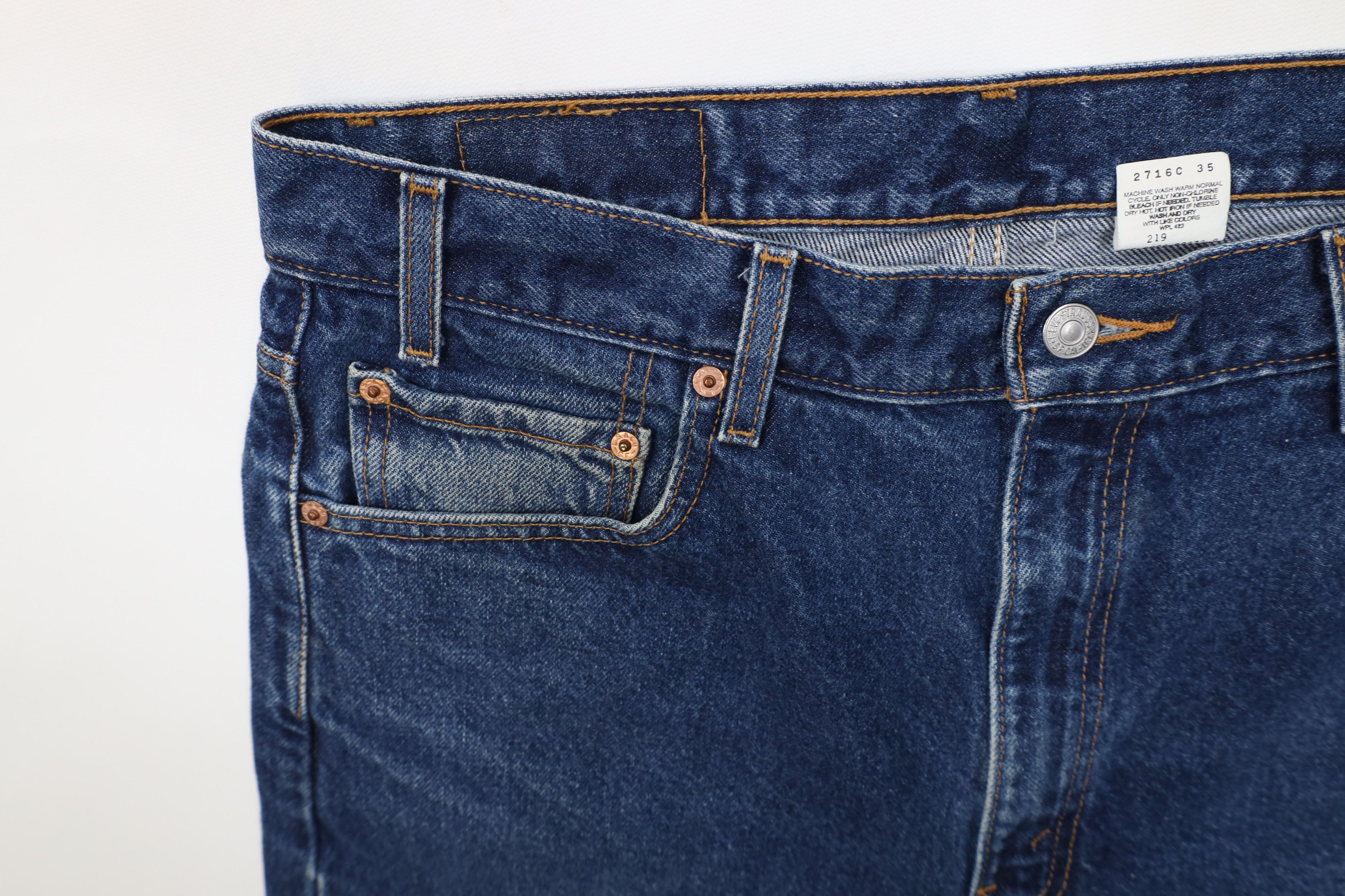 Levi's Vintage Y2K 2000 Levis 505 Fit Straight Leg Denim Jeans Size US 36 / EU 52 - 7 Thumbnail