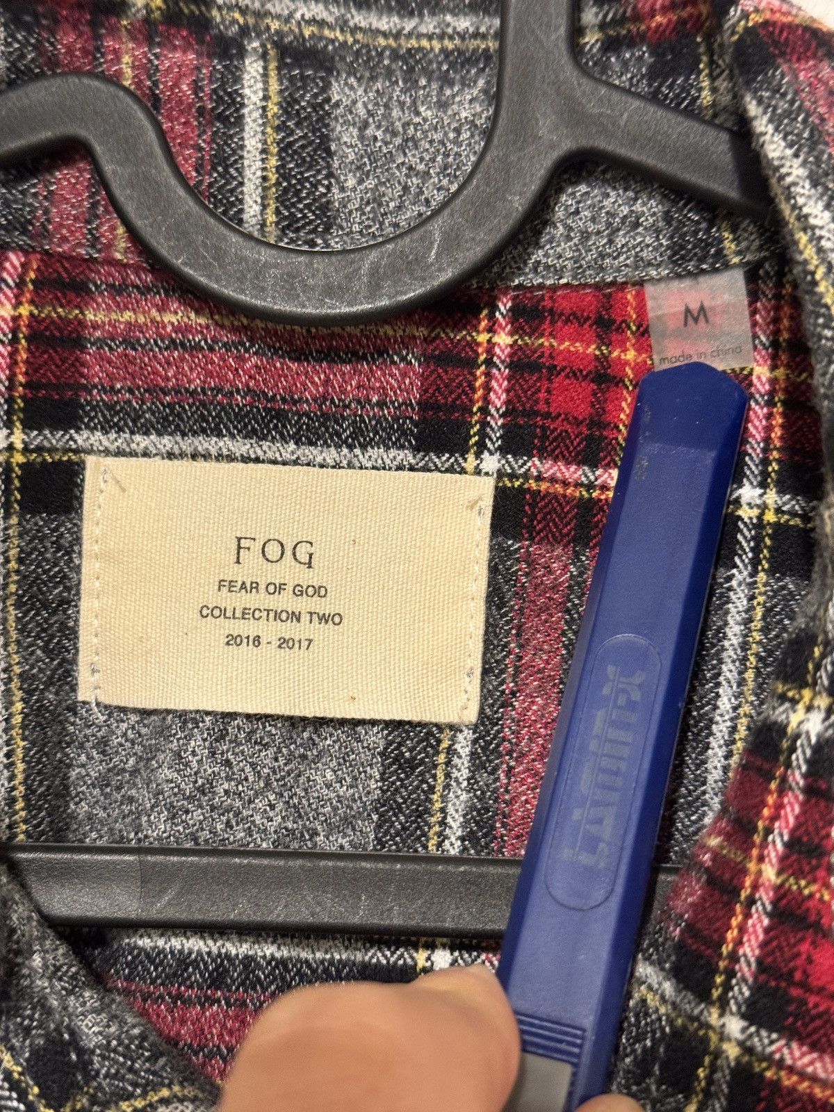 Fear of God 🔥FOG Fear of God Collection 2 Sleeveless Flannel Grey SZ S Size US M / EU 48-50 / 2 - 4 Thumbnail