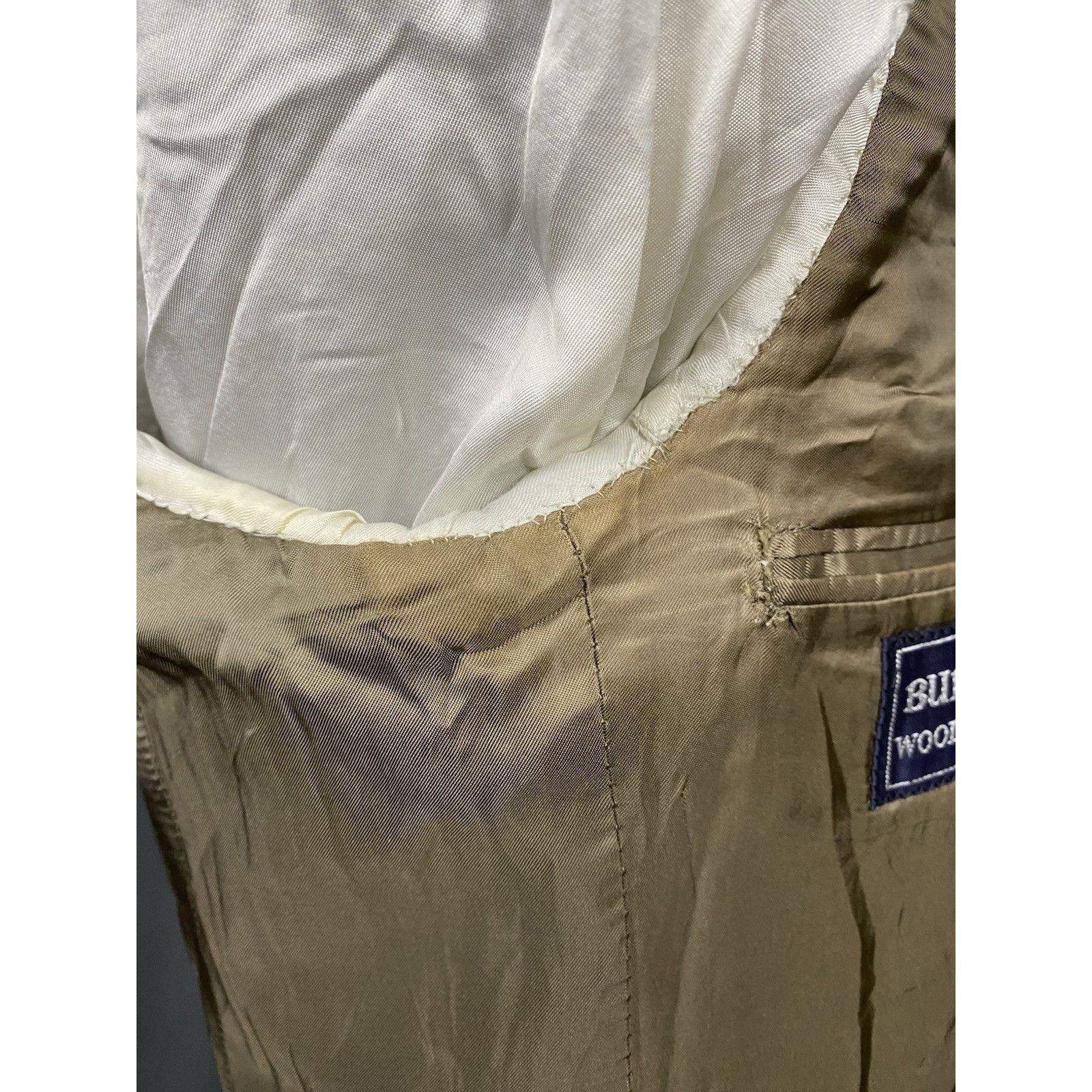 Burberry Burberry Vintage Men's Beige Wool Cashmere Blazer Jacket Siz Size 40R - 9 Thumbnail