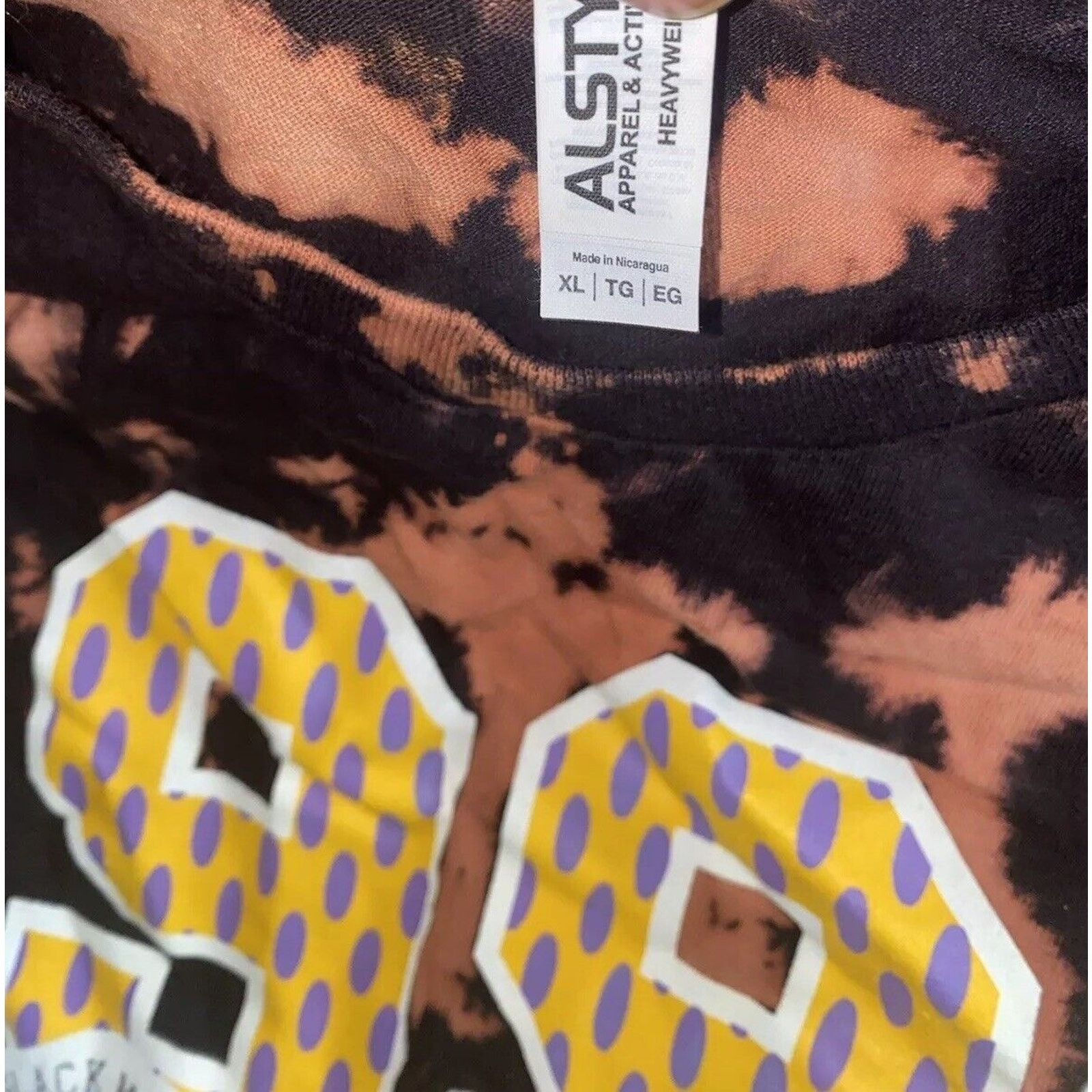 Alstyle Kobe Bryant LA Lakers 1996 Finals MVP T Shirt Tie Dye Sz XL Size US XL / EU 56 / 4 - 3 Thumbnail