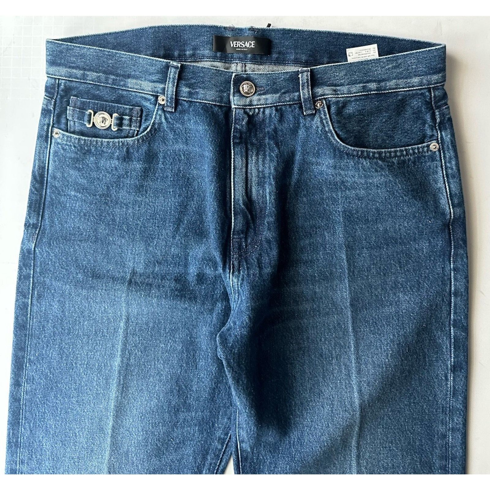 Versace Versace Men’s Denim Stone Washed Blue Jeans 34 US 1010816 Size US 34 / EU 50 - 10 Thumbnail