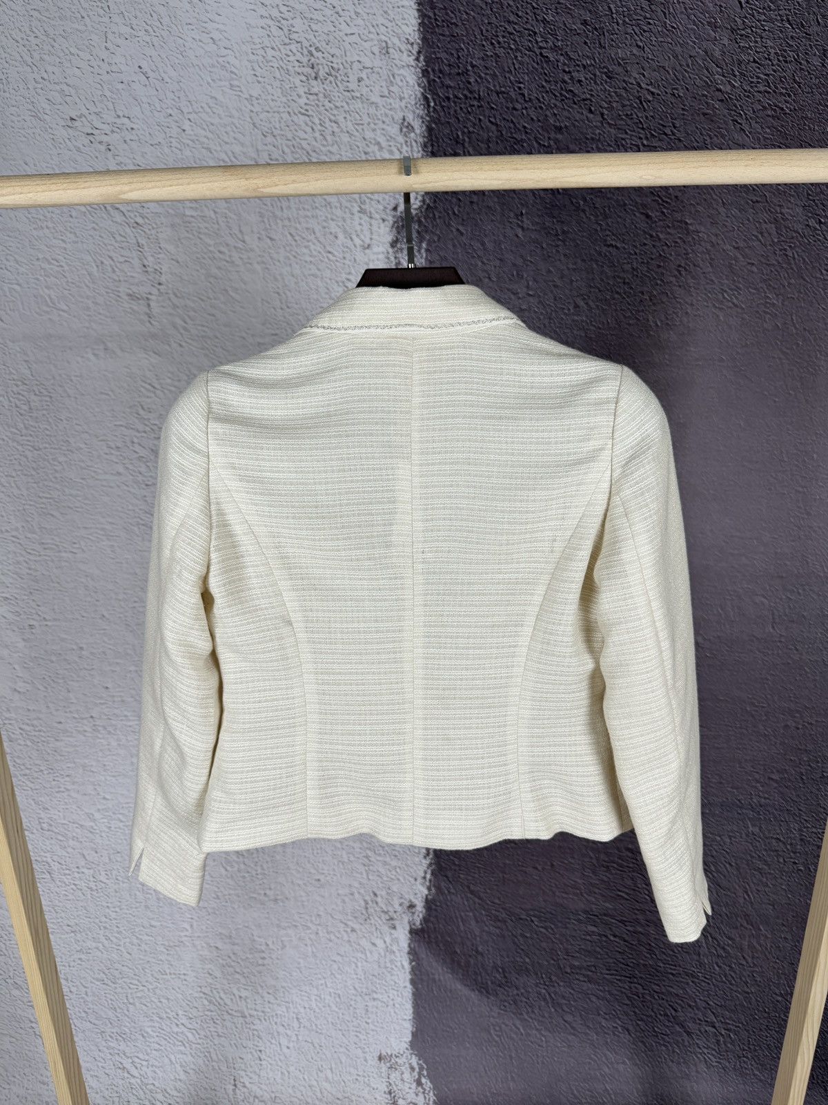 Japanese Brand × Masaki Matsushima Masaki Matsushima ivory striped blazer jacket size 11AR Size S / US 4 / IT 40 - 11 Thumbnail