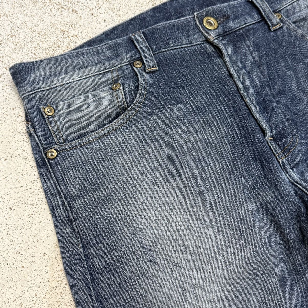 Japanese Brand Back Number Relaxy Distressed Denim Pants Size US 35 - 8 Thumbnail