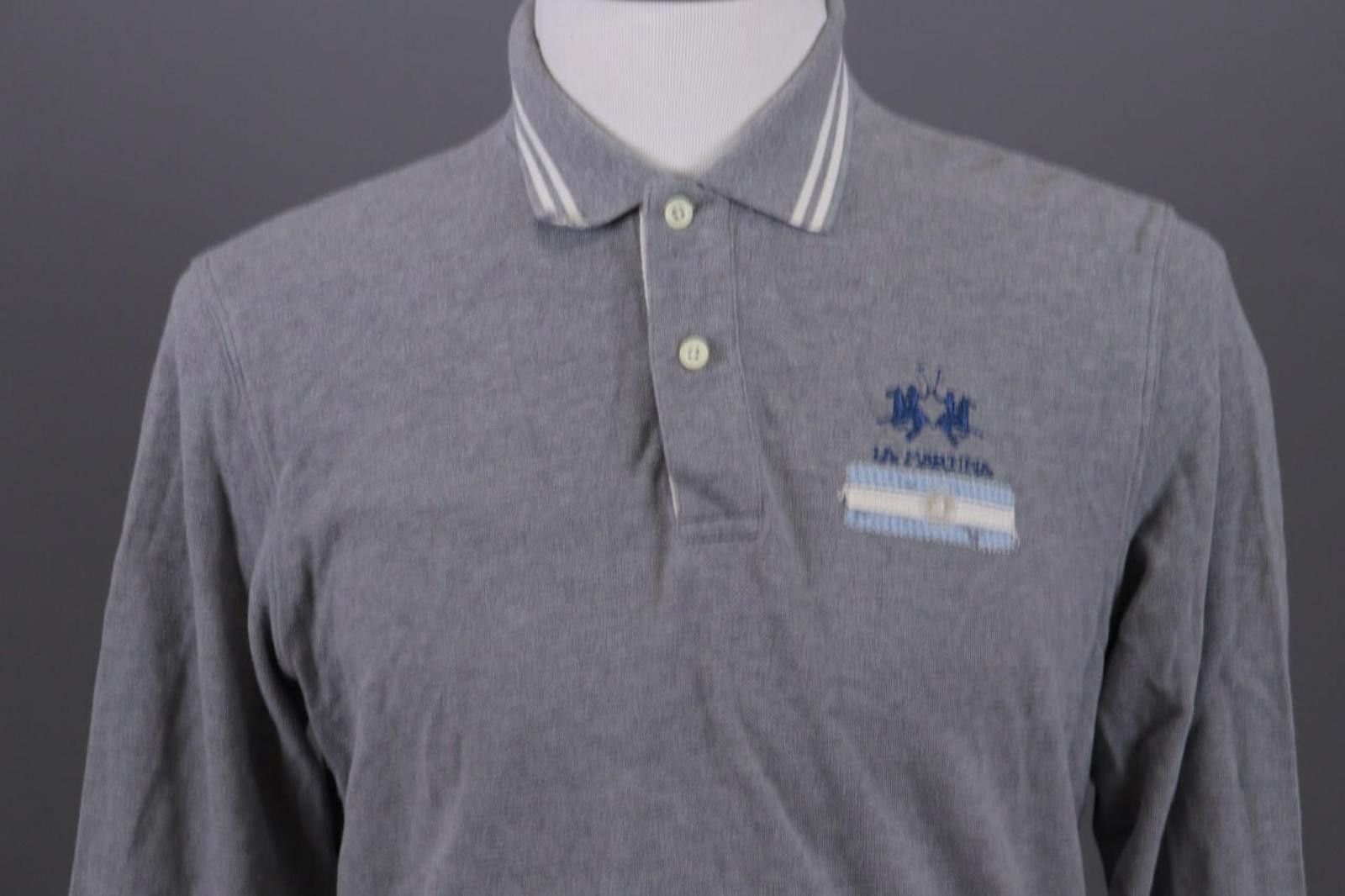 La Martina La Martina Buenos Aires Gray Argentina Polo Shirt Size L Size US L / EU 52-54 / 3 - 2 Thumbnail
