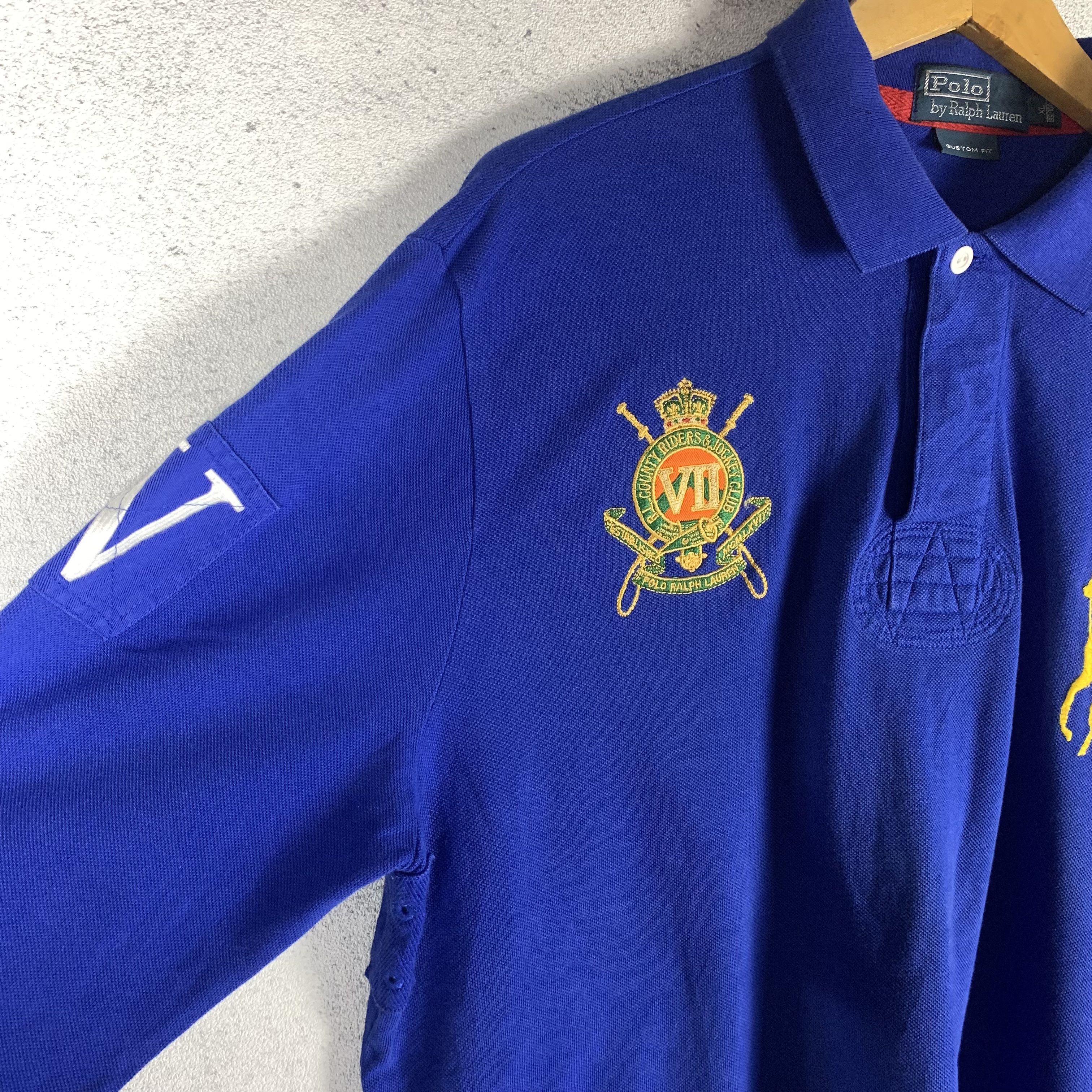 Polo Ralph Lauren Polo Ralph Lauren County Riders Jockey Club Longsleeve Polo Size US XL / EU 56 / 4 - 4 Thumbnail