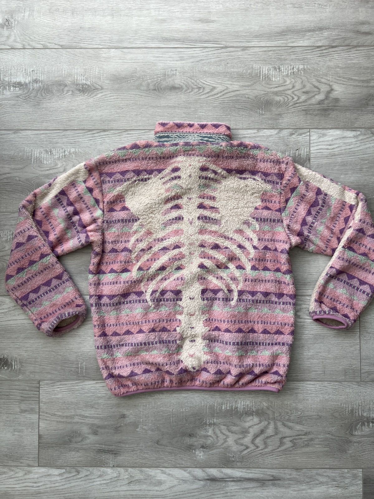 Kapital Kapital Ashland Stripe and Bone Fleece Jacket 3 Medium M Size US M / EU 48-50 / 2 - 2 Thumbnail
