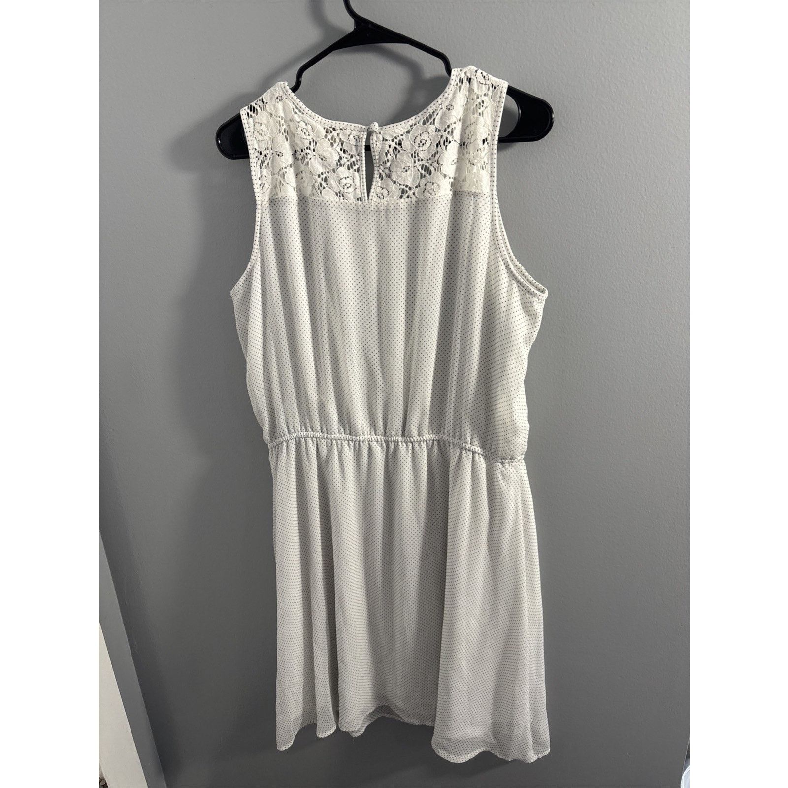 Loft Loft White Polka Dot Dress Size 14 Size XL / US 12-14 / IT 48-50 - 3 Thumbnail