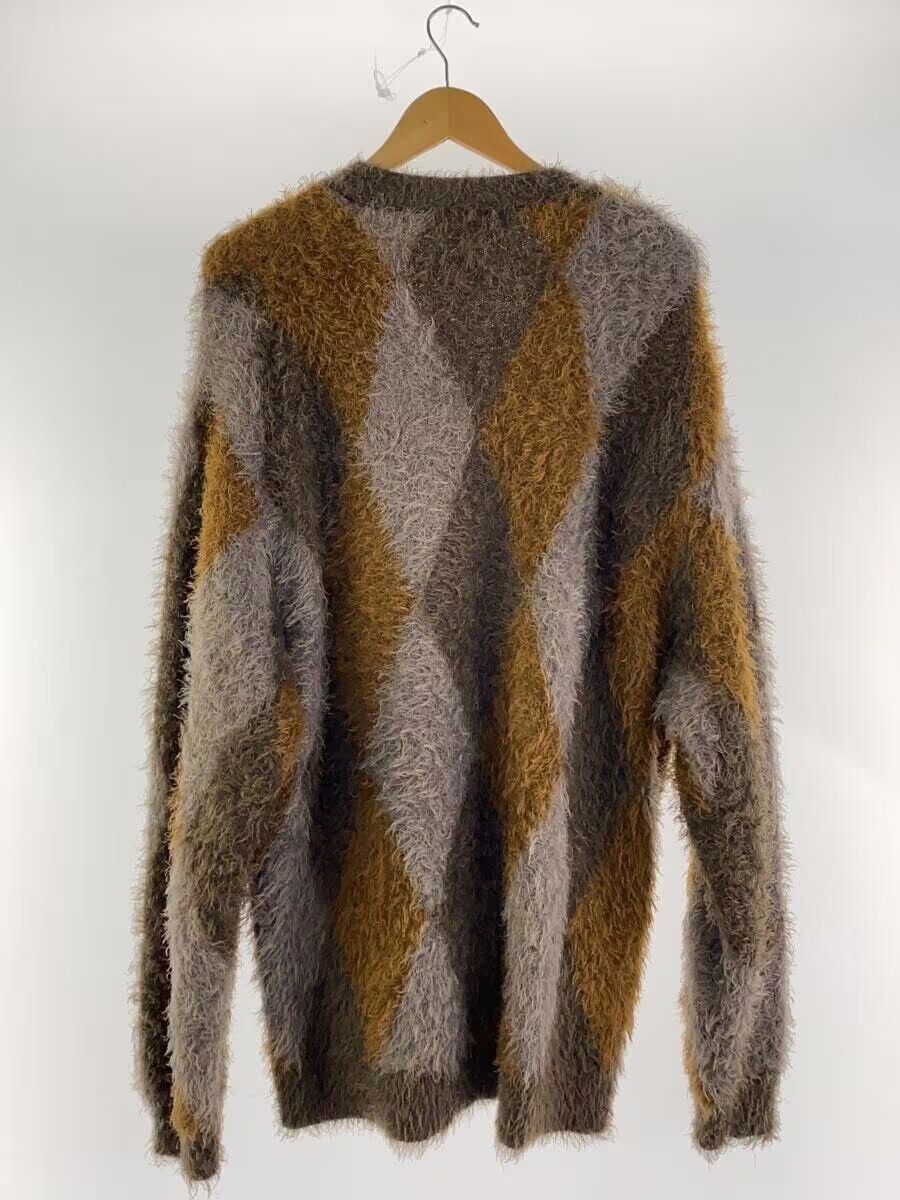 Number (N)ine Argyle Fluffy Knit Cardigan Size US XL / EU 56 / 4 - 2 Thumbnail