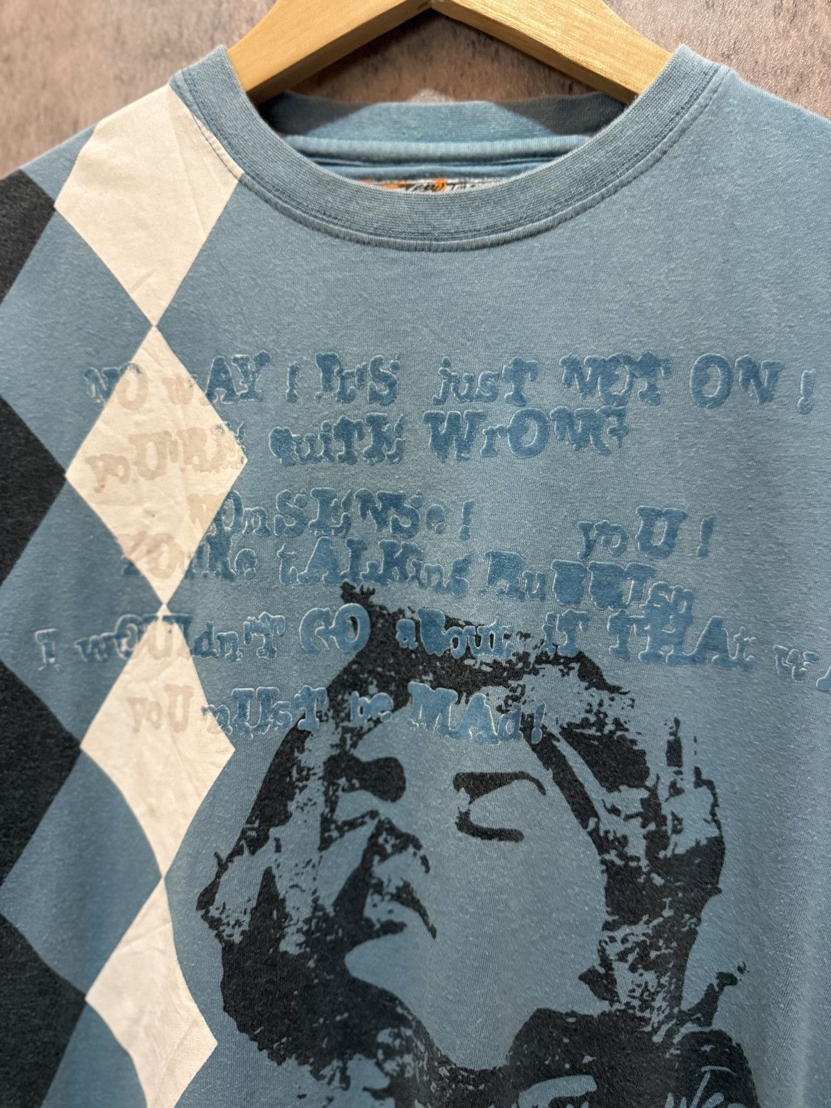 Hysteric Glamour × Japanese Brand 2000s Zero Tolerance Japan Poems And Face Sun Faded LS Tees Size US M / EU 48-50 / 2 - 6 Thumbnail