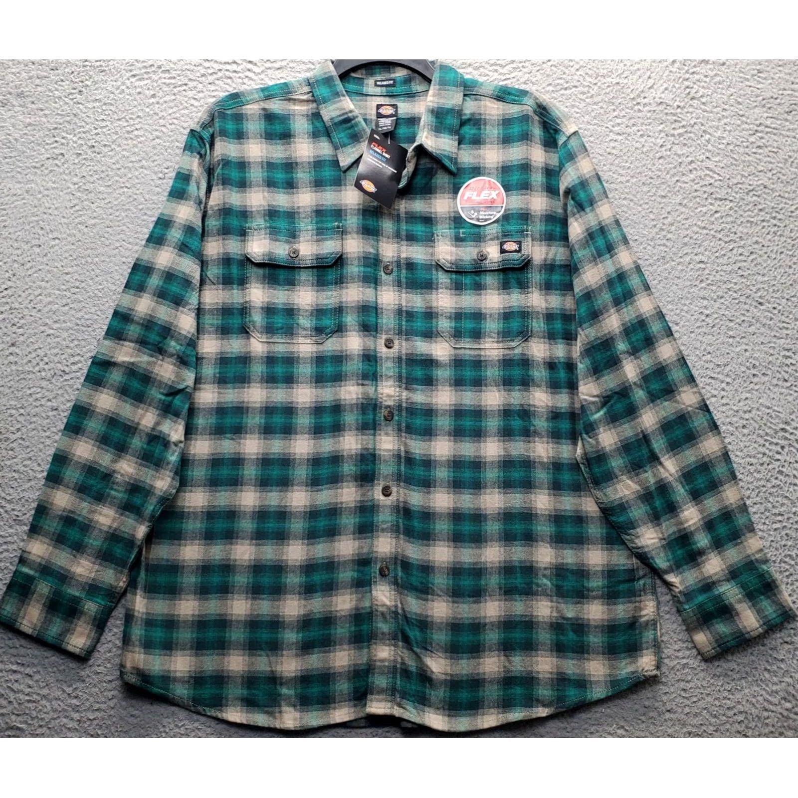 Dickies Dickies Mens XL Multi Plaid Flannel Shirt - Relaxed Fit, Workwear, Button-Up, Cotton, Moisture Wicking, Breathable, Pockets, Outdoor, NWT Size US XL / EU 56 / 4 - 2 Thumbnail