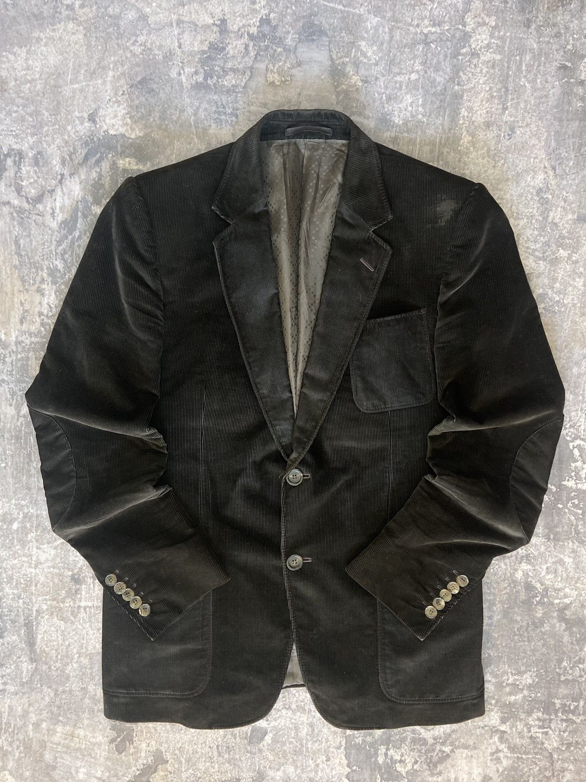 image of Vintage Corduroy Blazer Gucci in Brown, Men's (Size 50R)