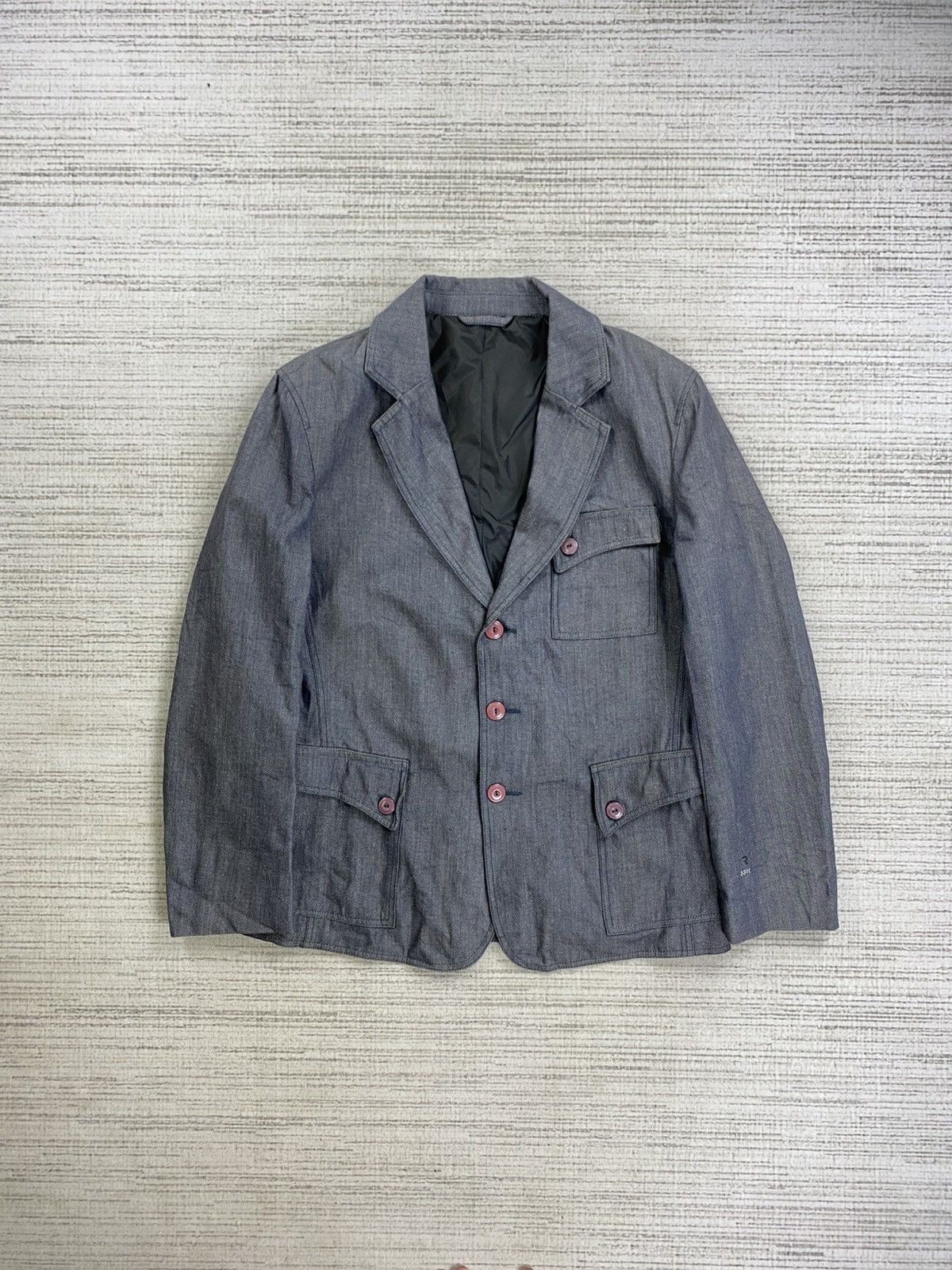 G-Star × Hysteric Glamour × Vintage Vintage G Star Workwear Dark Chambray Utility Pockets Jacket Size US M / EU 48-50 / 2 - 1 Thumbnail