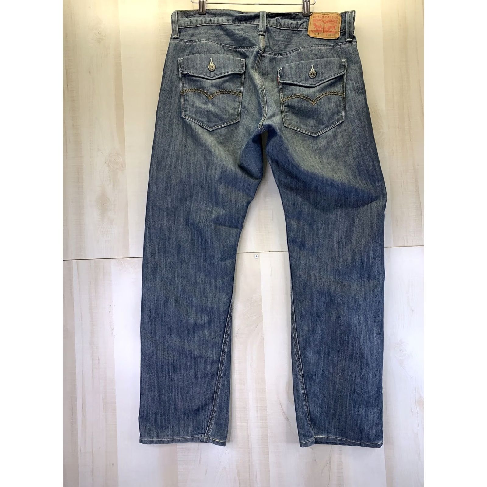 Levi's Levi’s 514 Jeans Mens 36x32 Denim Blue Regular 5-Pocket Straight ZIP Vintage N/A Size US 36 / EU 52 - 6 Thumbnail