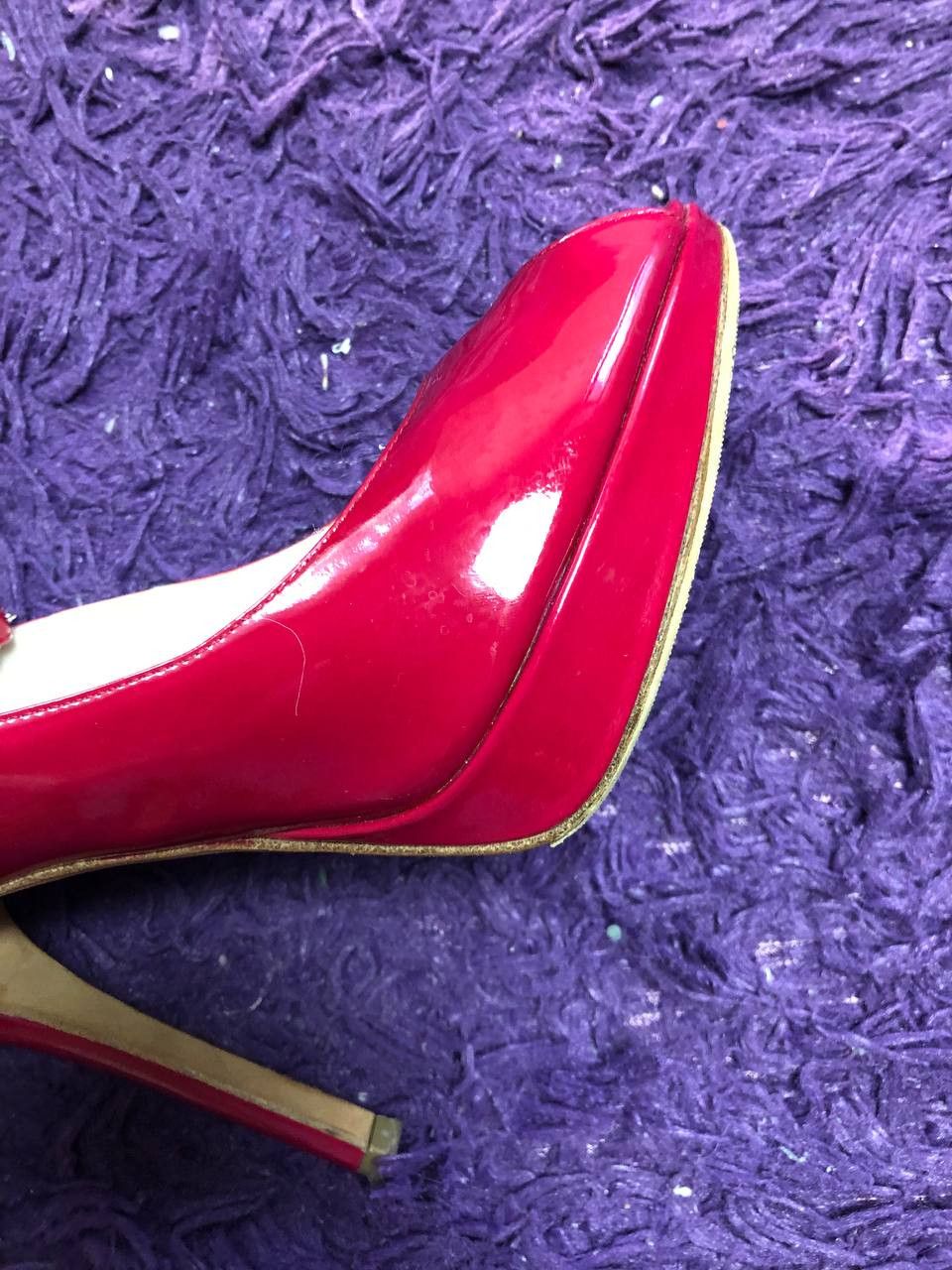 Christian Dior Monsieur Christian Dior Patent Leather Platform Slingback Pump Heels Size US 7 / IT 37 - 14 Thumbnail