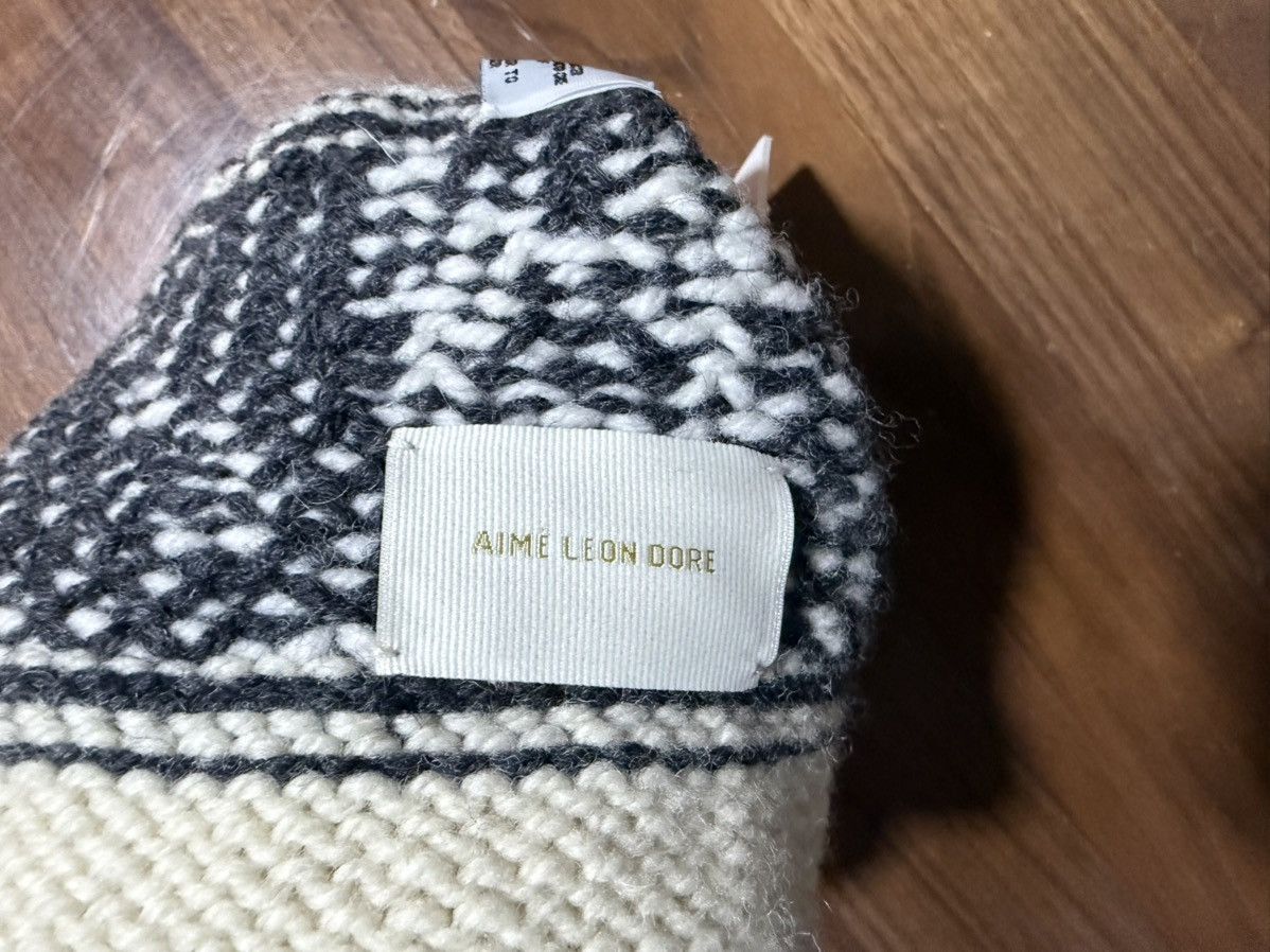Aime Leon Dore Aime Aimé Leon Dore Hand Knit Heritage Beanie 'Coconut Milk' Size ONE SIZE - 3 Thumbnail