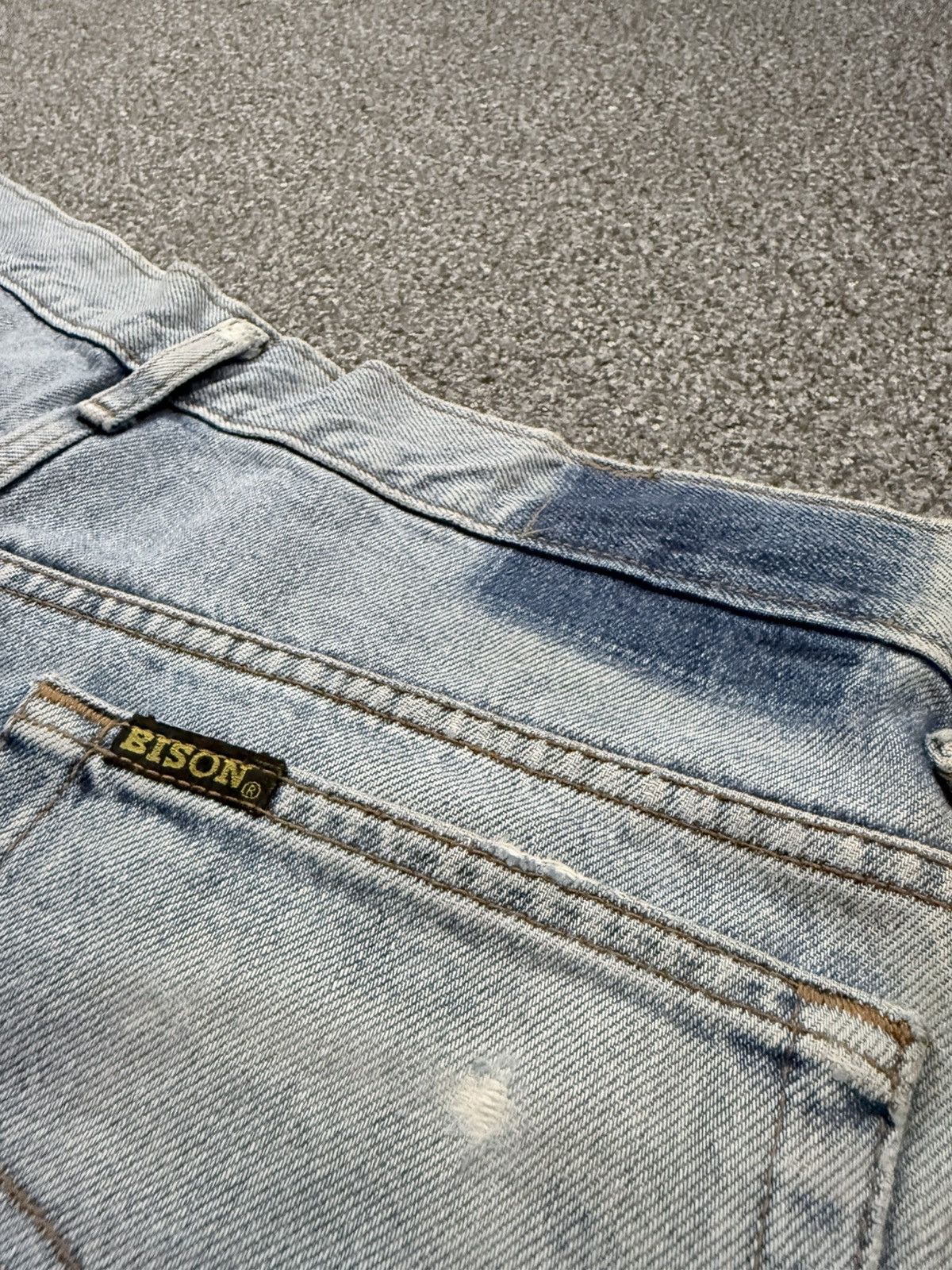 Fashion Victim Vintage Light Washed Natural Aging Faded Japanese Denim Size US 34 / EU 50 - 8 Thumbnail