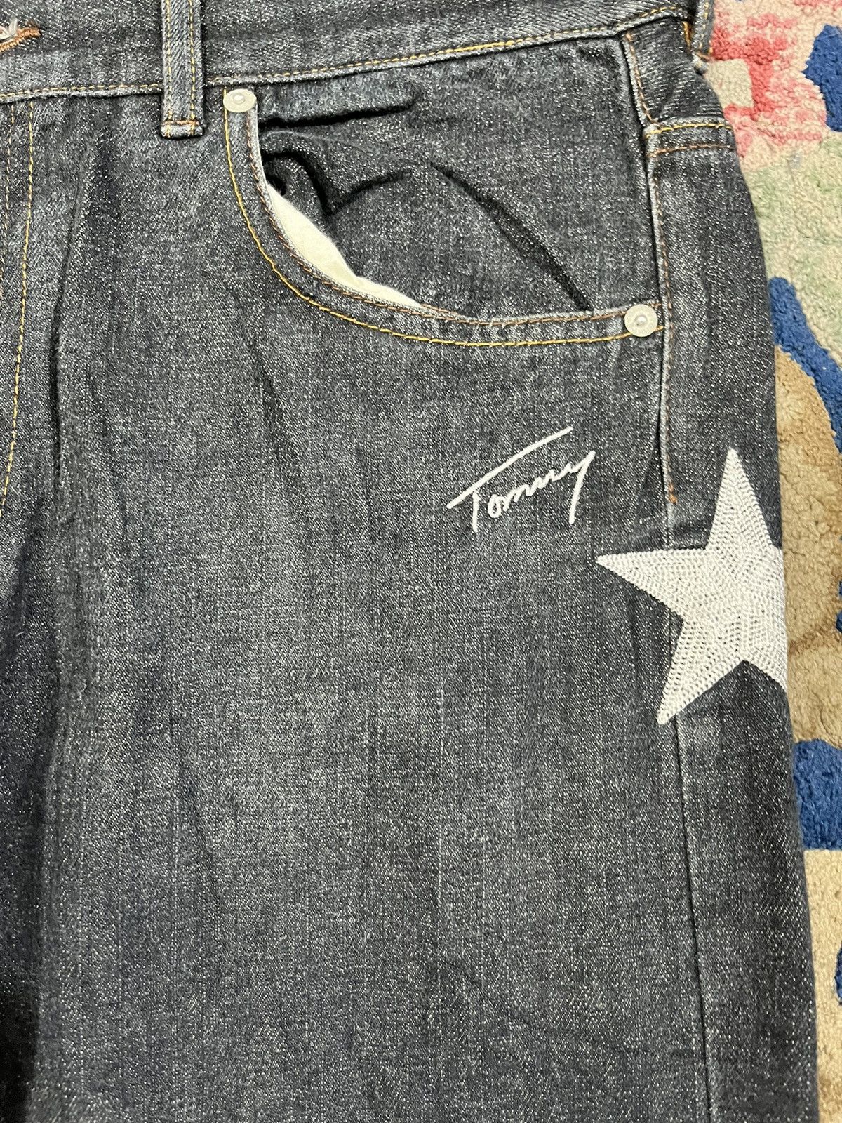 Tommy Jeans Vintage Tommy Stars Embroiddery Jeans Size US 34 / EU 50 - 6 Thumbnail