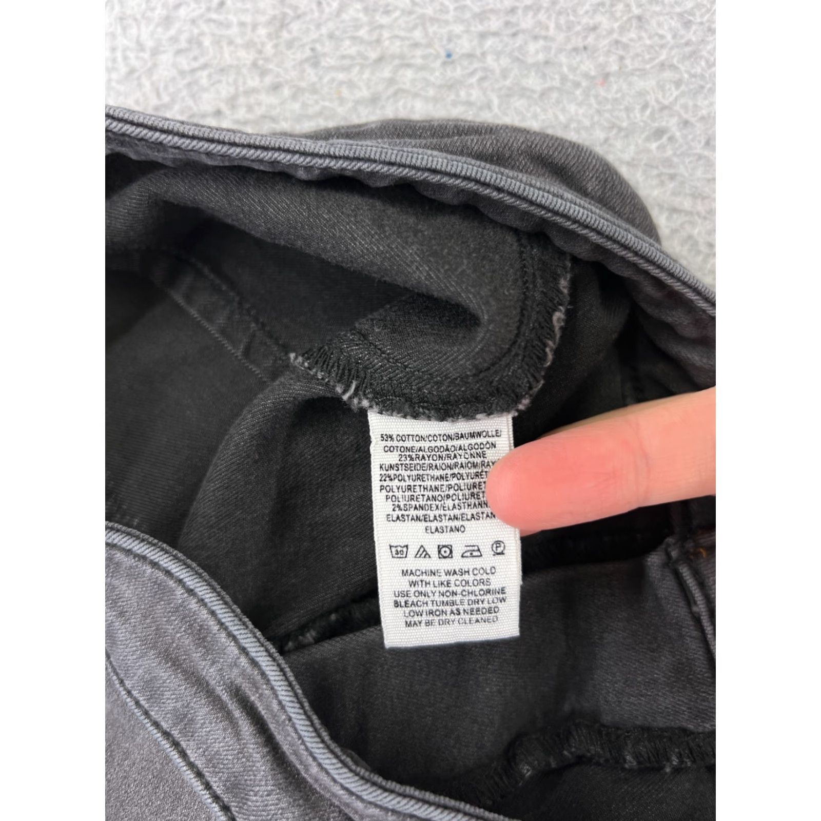 Free People Free People Womens Jeans Basic Black Cotton Blend 5-Pocket Denim Flared Rise Mid Inseam 29 Size 42" / US 20 - 7 Thumbnail