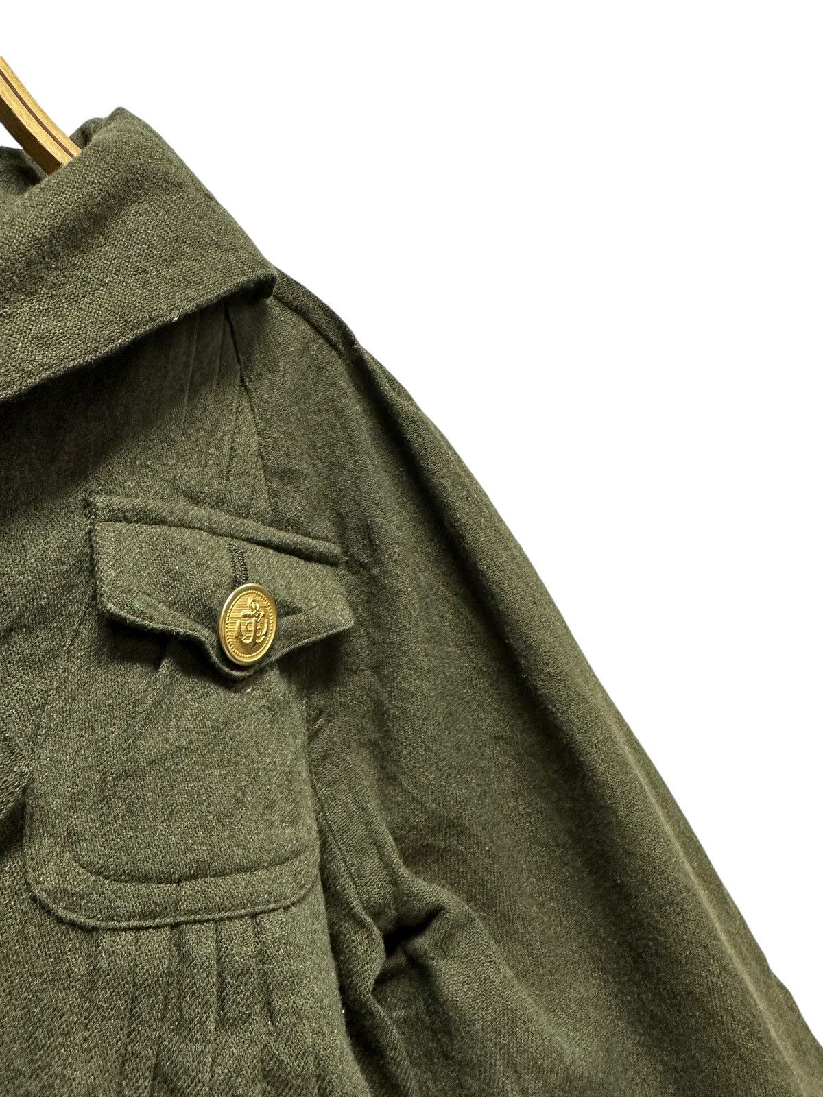 Issey Miyake 💥vintage sunaokuwahara pleated crop top jacket wool Size S / US 4 / IT 40 - 7 Thumbnail