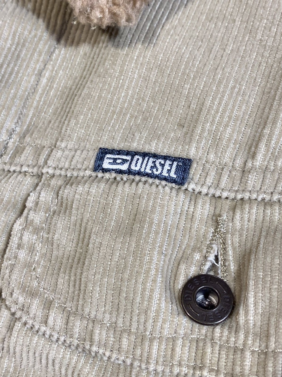 Diesel × Vintage Vintage Diesel Corduroy Sherpa y2k streetwear style jacket Size XL / US 12-14 / IT 48-50 - 11 Thumbnail
