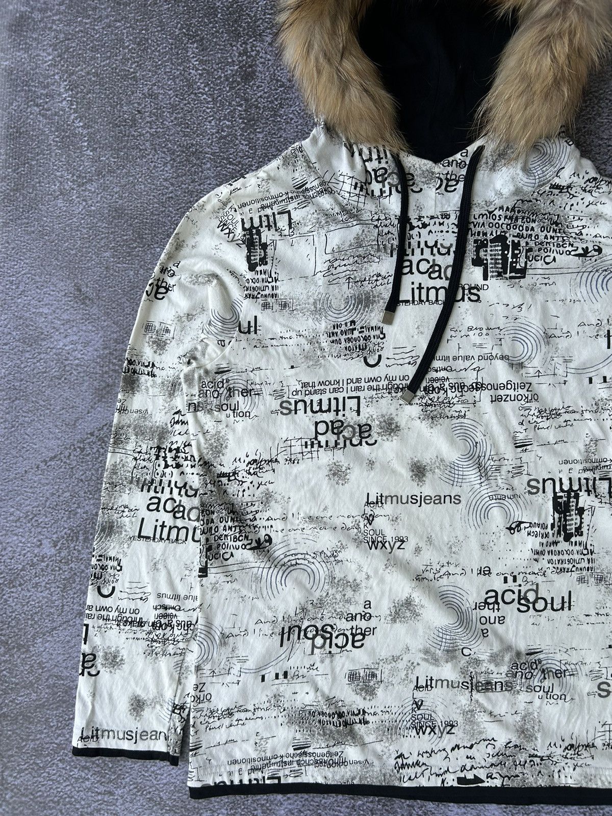 If Six Was Nine 💸BINDINGOFFER💸Fur hoodie litmus poem japanese style lgb Size US L / EU 52-54 / 3 - 5 Thumbnail
