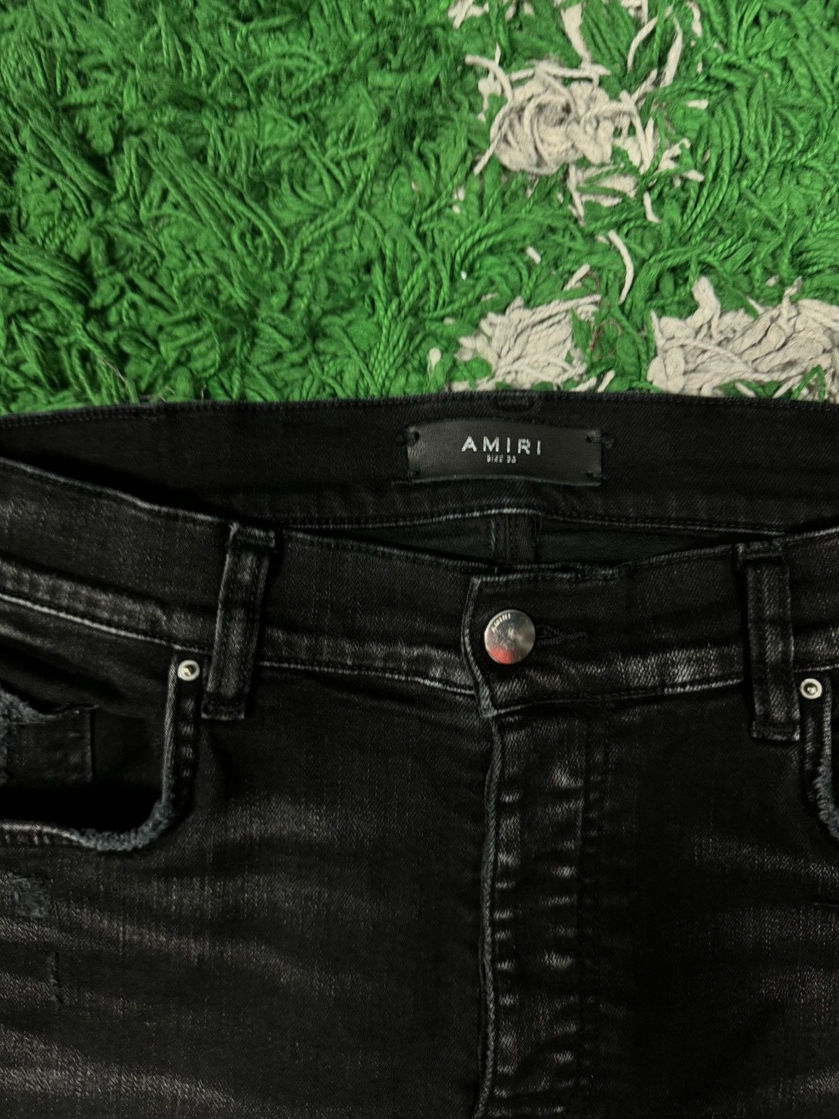 Amiri Amiri Jeans Thrasher Black 33 Size US 33 - 3 Thumbnail