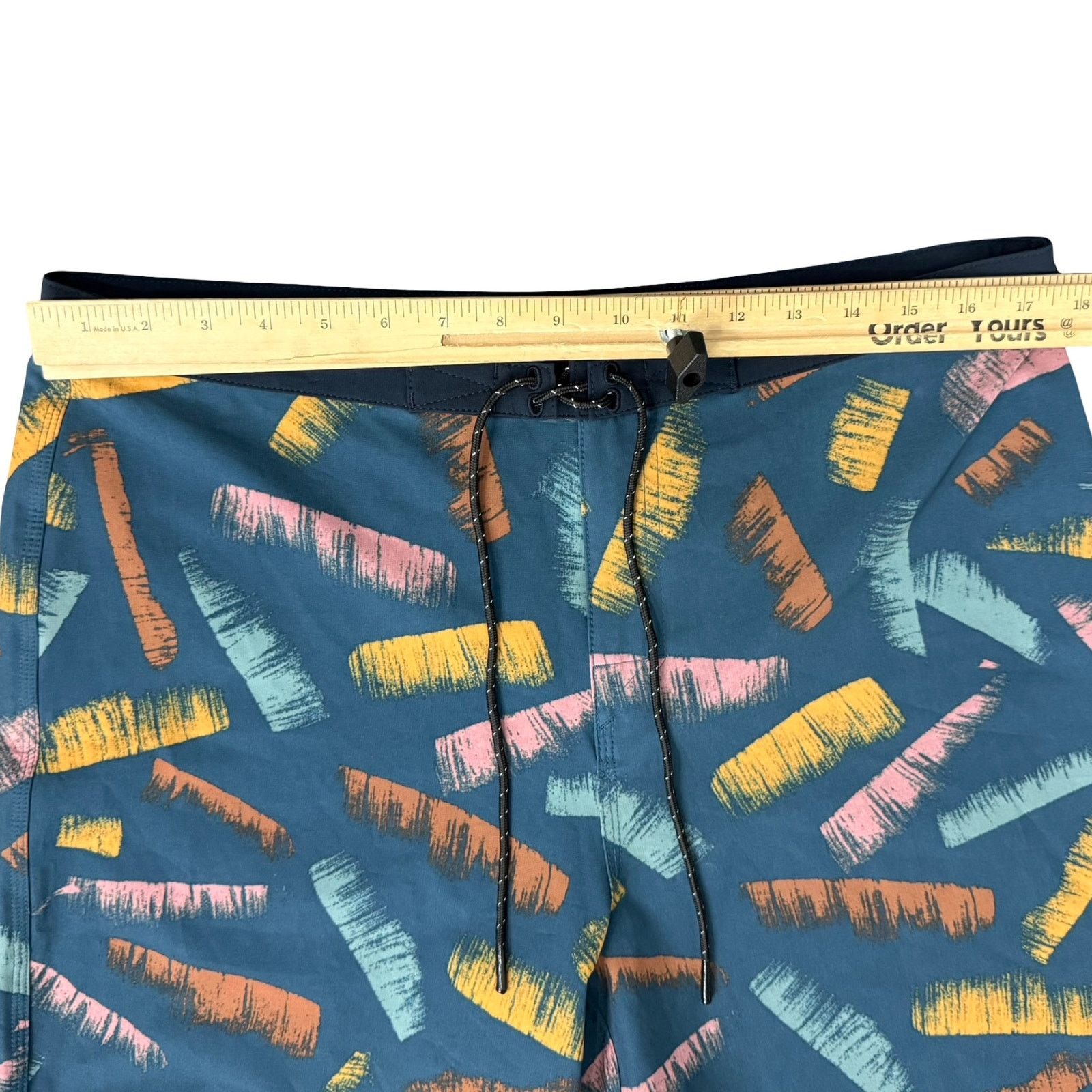 Outerknown Outerknown Blue Orange Brush Strokes Swim Shorts Trunks 34 Size US 34 / EU 50 - 7 Thumbnail
