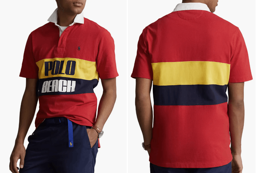 Polo Ralph Lauren Classic Fit Beach Graphic Rugby Shirt