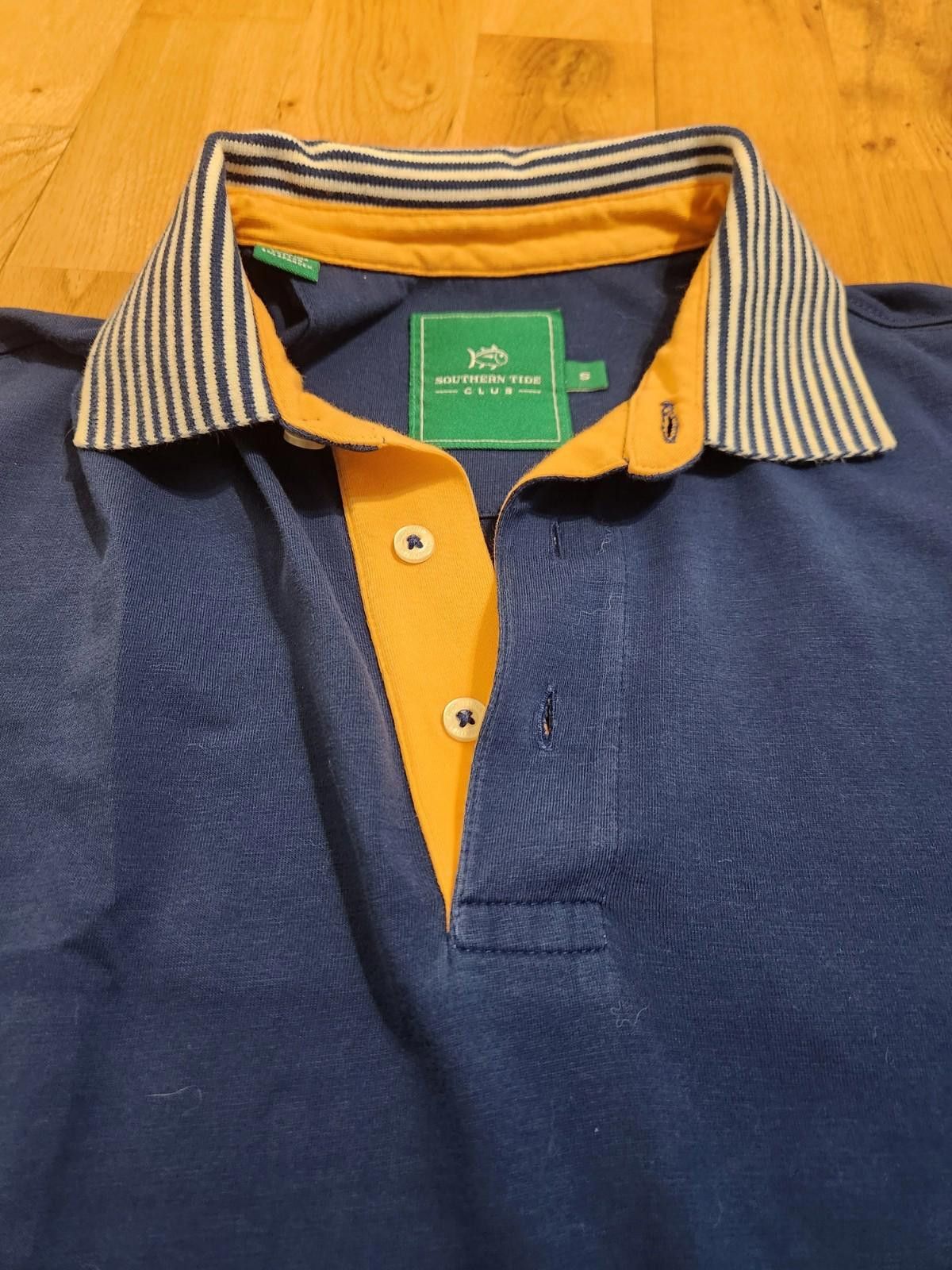 Southern Tide Southern Tide Club Mens Golf Short Sleeve Fish Polo Shirt M Size US S / EU 44-46 / 1 - 3 Thumbnail