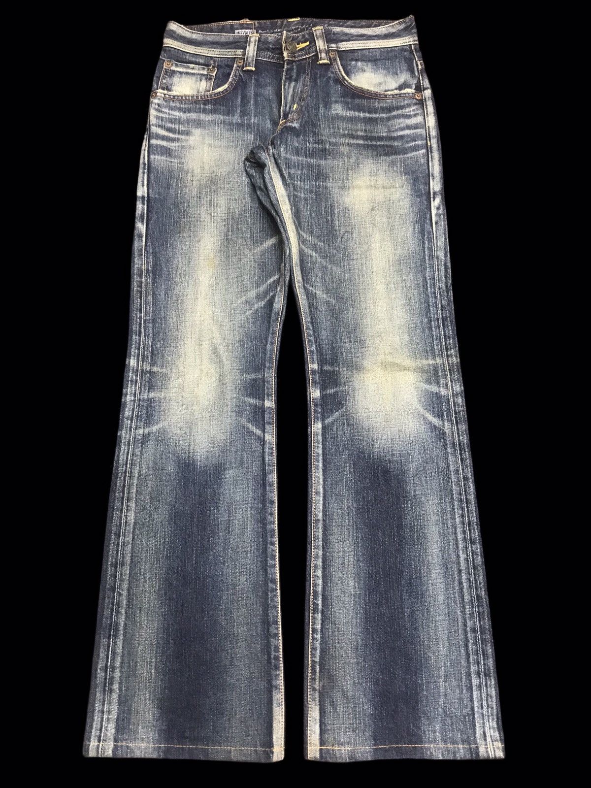 💥FLARE💥ARCHIVAL EDWIN 511 RV STONEWASH FLARE DENIM F258