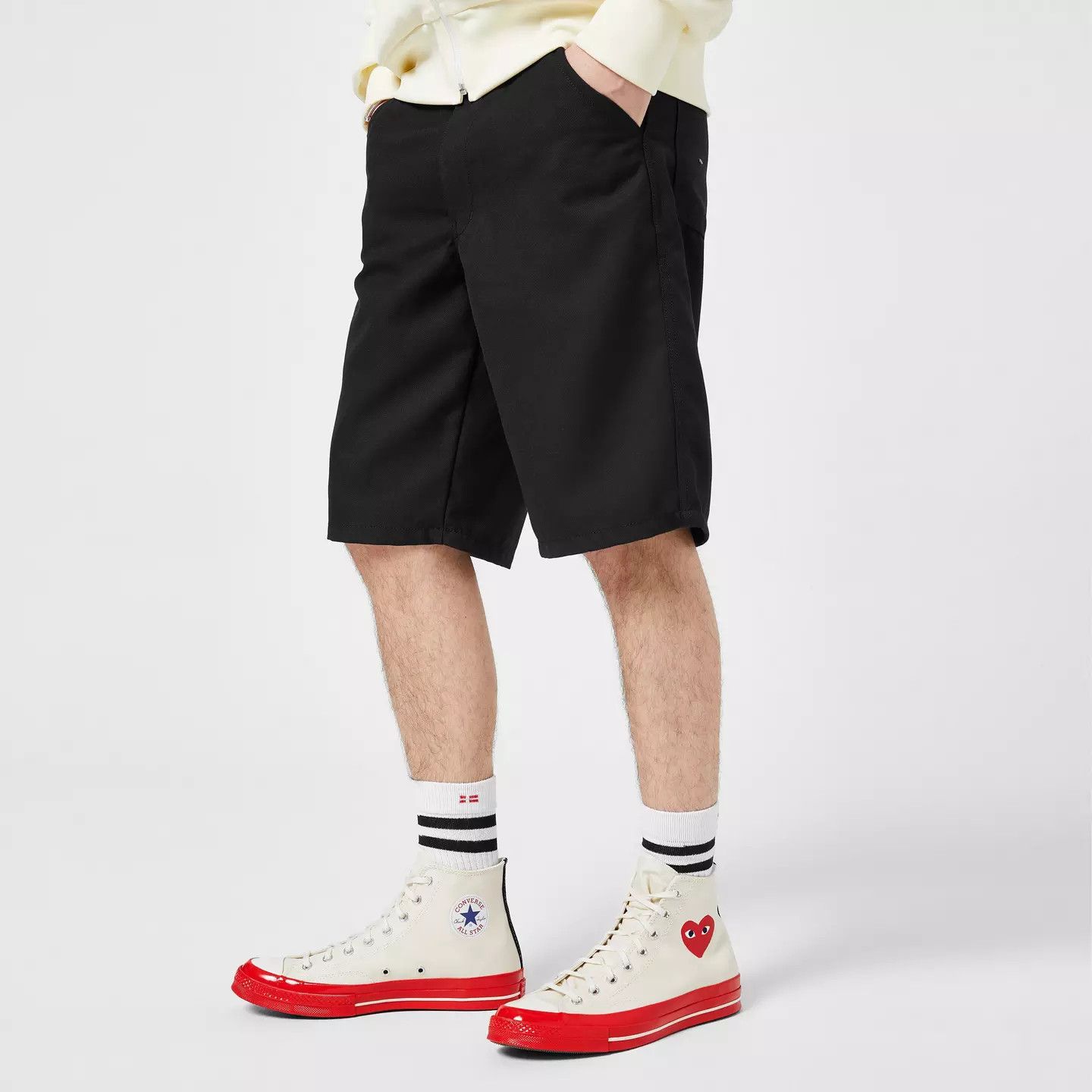 Comme des Garcons PLAY o1g2r1mq0426 Chuck Logo High Top Trainers in White Size US 9 / EU 42 - 2 Thumbnail