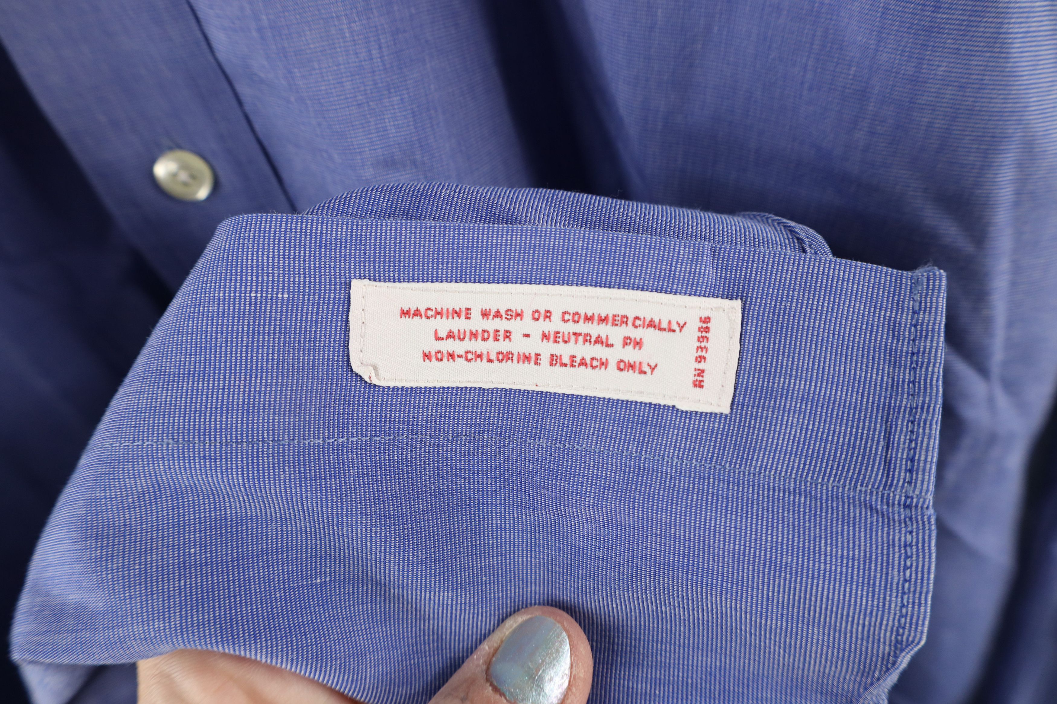 Brooks Brothers × Vintage Vintage 90s Brooks Brothers Cotton Button Down Shirt Blue Size US M / EU 48-50 / 2 - 9 Thumbnail