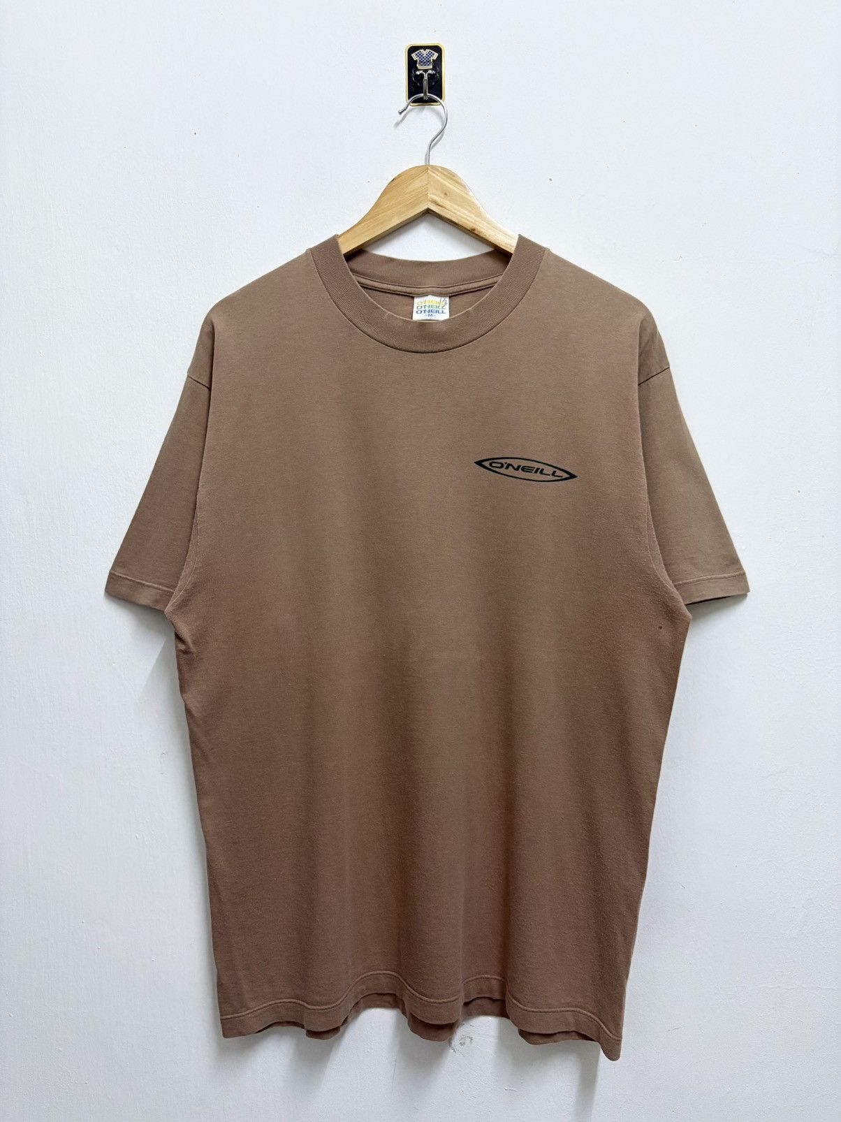 O'Neill Vintage 90's O'Neill Surfwear Black Hole Sun Brown T-Shirt Size US M / EU 48-50 / 2 - 2 Thumbnail