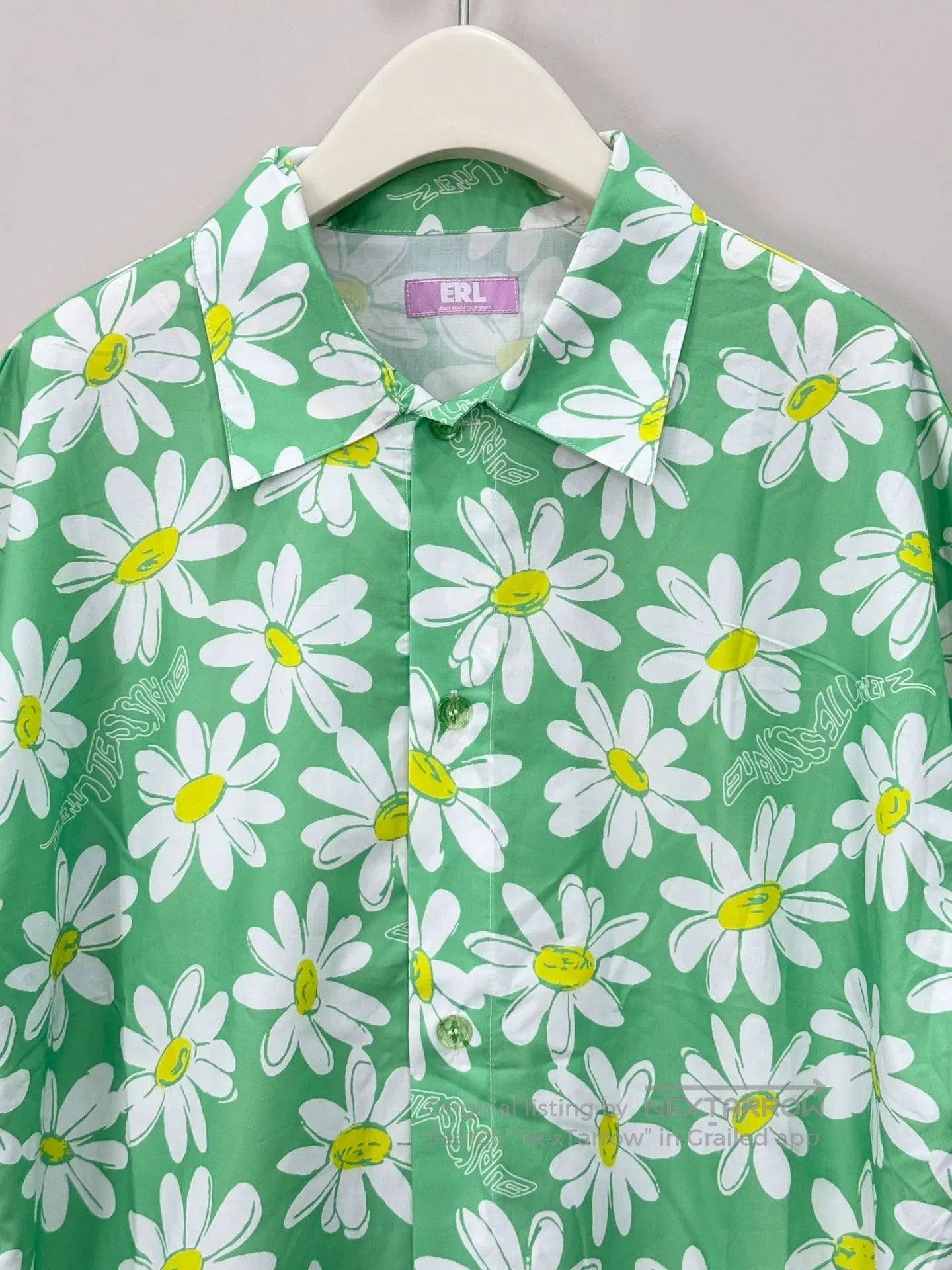 ERL Erl Green Daisy Print Shirt. Size S / US 4 / IT 40 - 3 Thumbnail