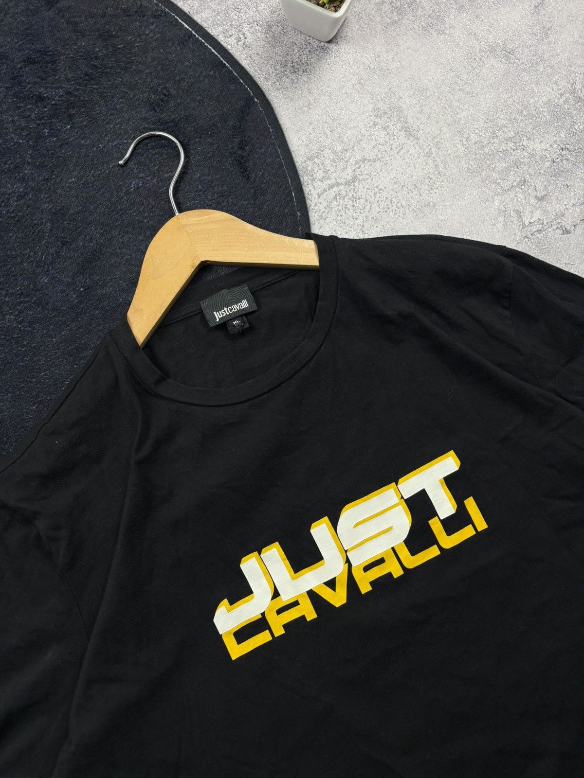 Just Cavalli JUST CAVALLI Hype Big 3D Logo Longsleeve Tshirt Luxury Y2k Size US XL / EU 56 / 4 - 4 Thumbnail