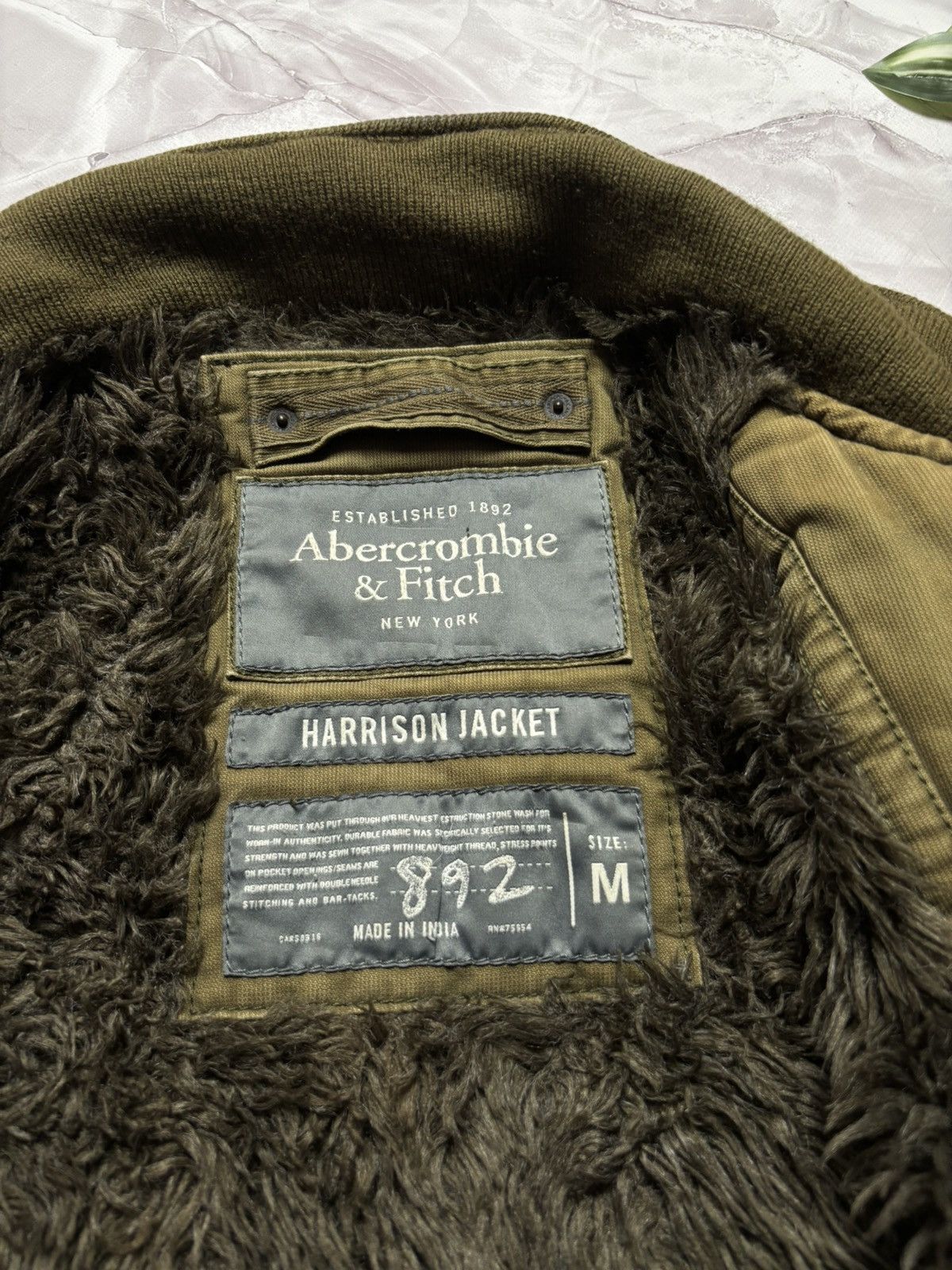 Abercrombie & Fitch Abercrombie & Fitch Harrison Jacket Faux Fur Lined Bomber M Size US M / EU 48-50 / 2 - 20 Thumbnail