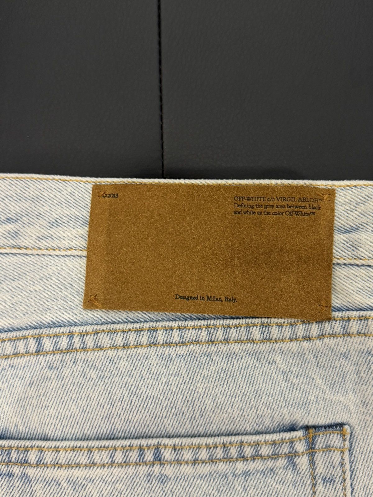 Off-White Size 38 - Off-White Diag Tab Arrow Jeans Slim Virgil Abloh Size US 38 / EU 54 - 7 Thumbnail