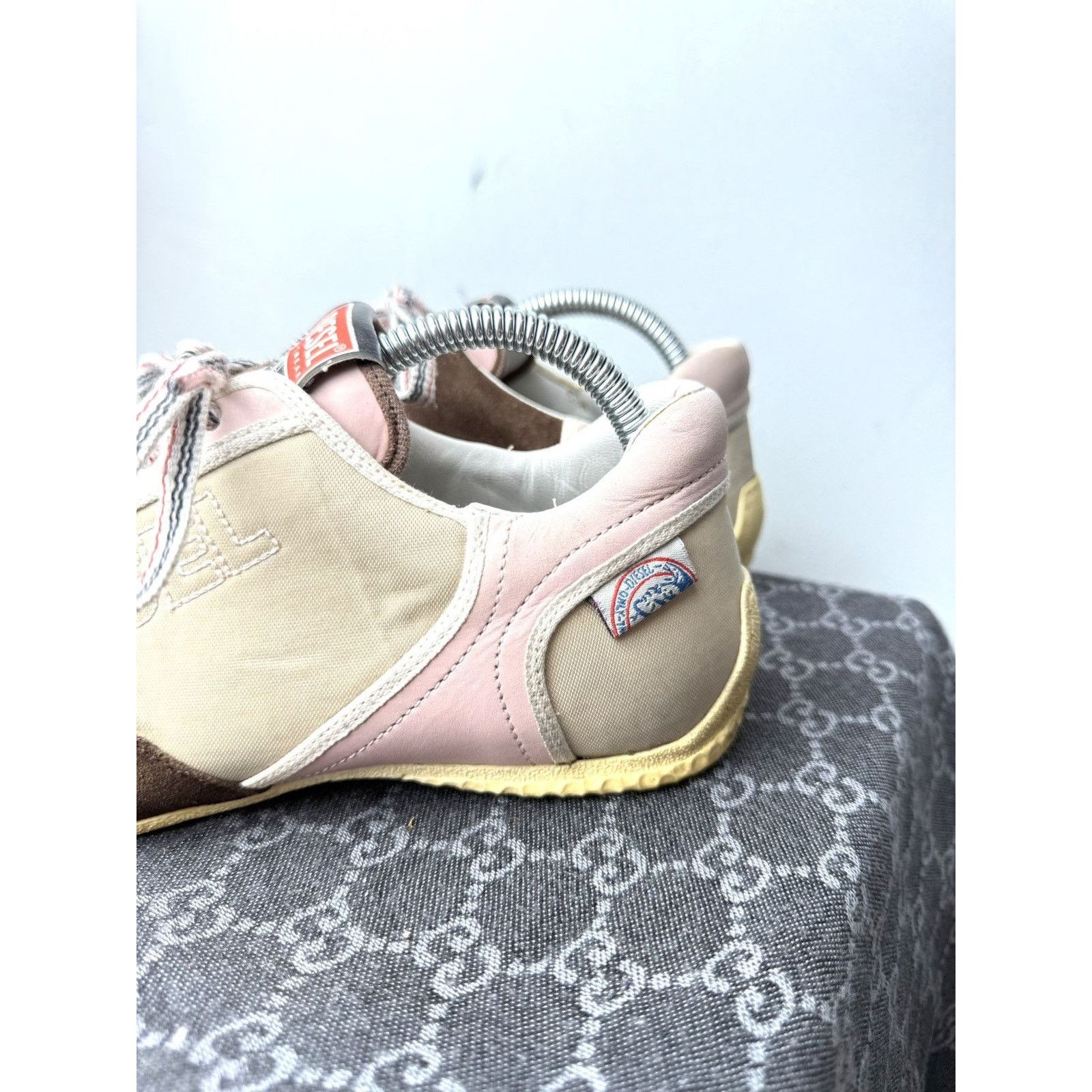 Diesel 💥Rare! Vintage Diesel Low Top Design Suede Sneakers Size US 8 / IT 38 - 5 Thumbnail