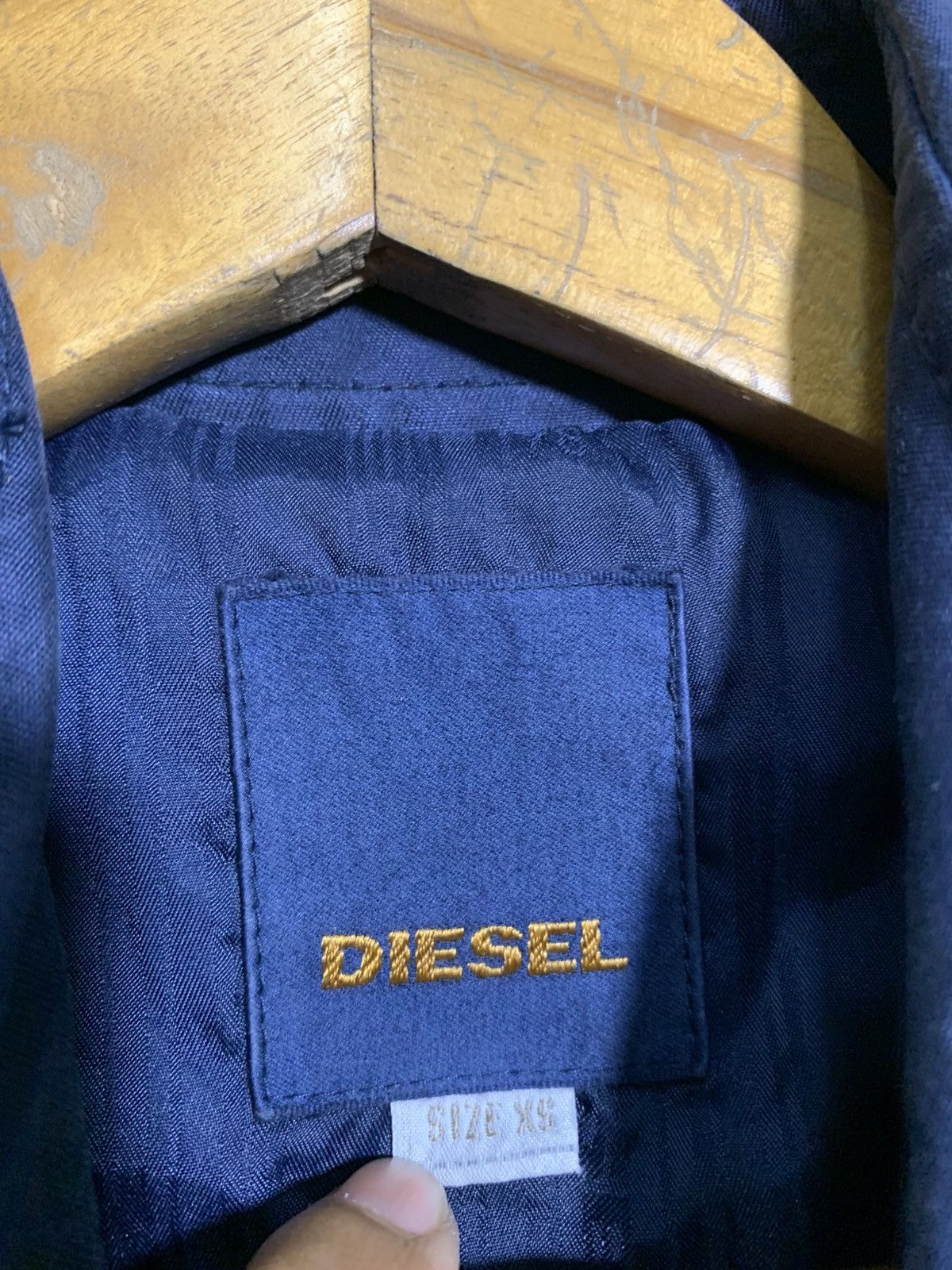 Diesel 🔥DIESEL TRENCH COATS NAVY Size US XS / EU 42 / 0 - 8 Thumbnail