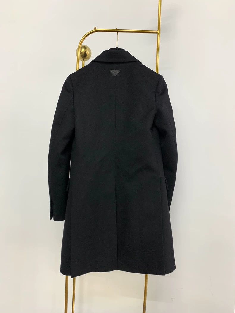 Prada Prada Black wool coat Size XS / US 0-2 / IT 36-38 - 2 Thumbnail