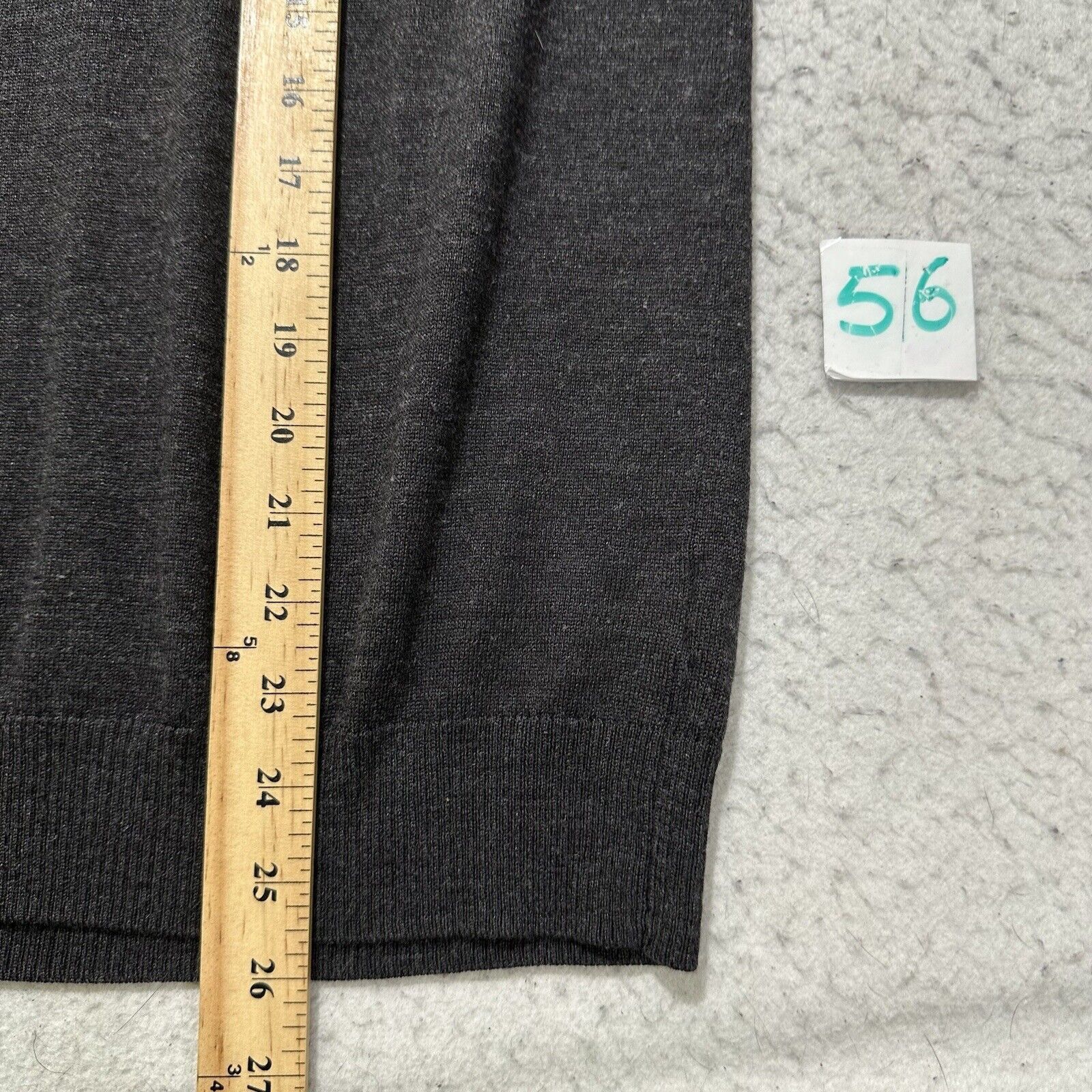 Apt. 9 Apt. 9 Medium Dark Gray V-Neck Wool Blend Knit Sweater Size M / US 6-8 / IT 42-44 - 9 Thumbnail