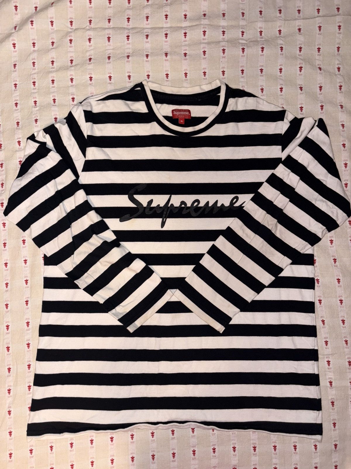 Supreme Supreme Bar Stripe Long Sleeve T-shirt Size US XL / EU 56 / 4 - 1 Thumbnail