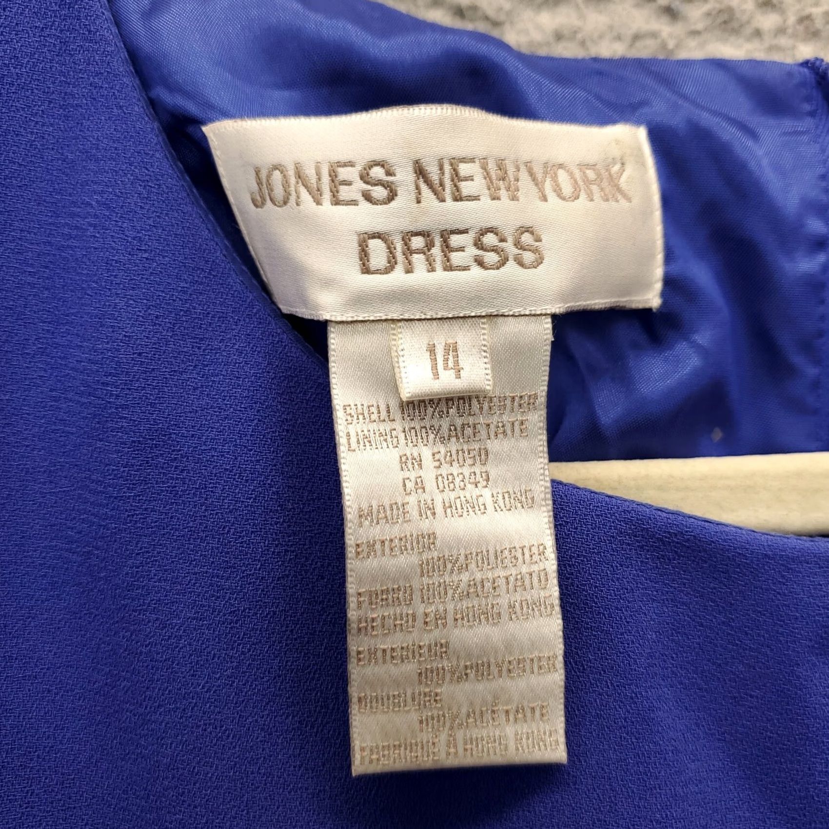 Jones New York Jones New York Womens Size 14 Blue Floral Embroidered Back Zip Sheath Dress Size XL / US 12-14 / IT 48-50 - 6 Thumbnail