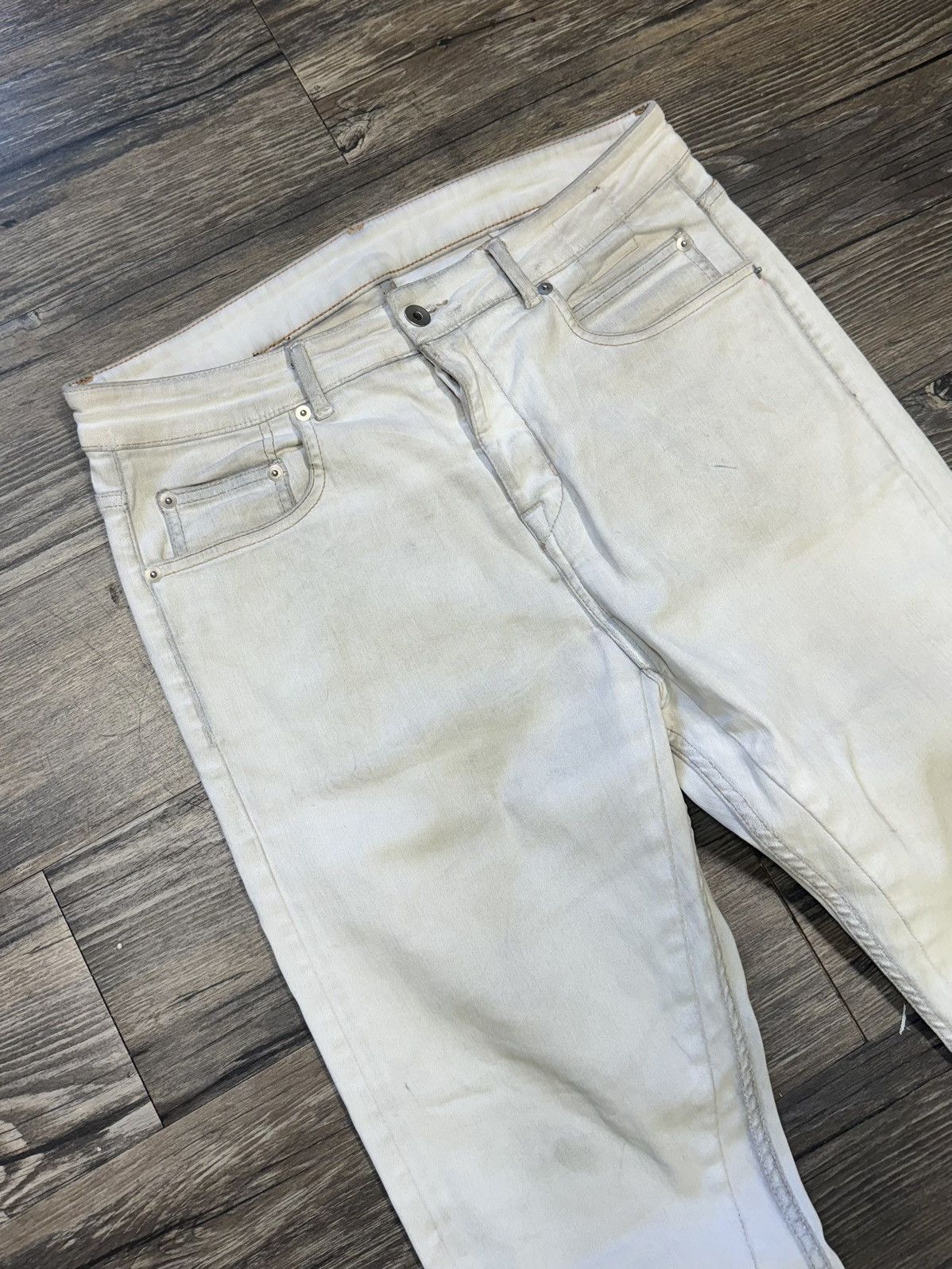 Rick Owens Drkshdw Rick Owens DRKSHDW Whites Denim Size US 31 - 3 Thumbnail
