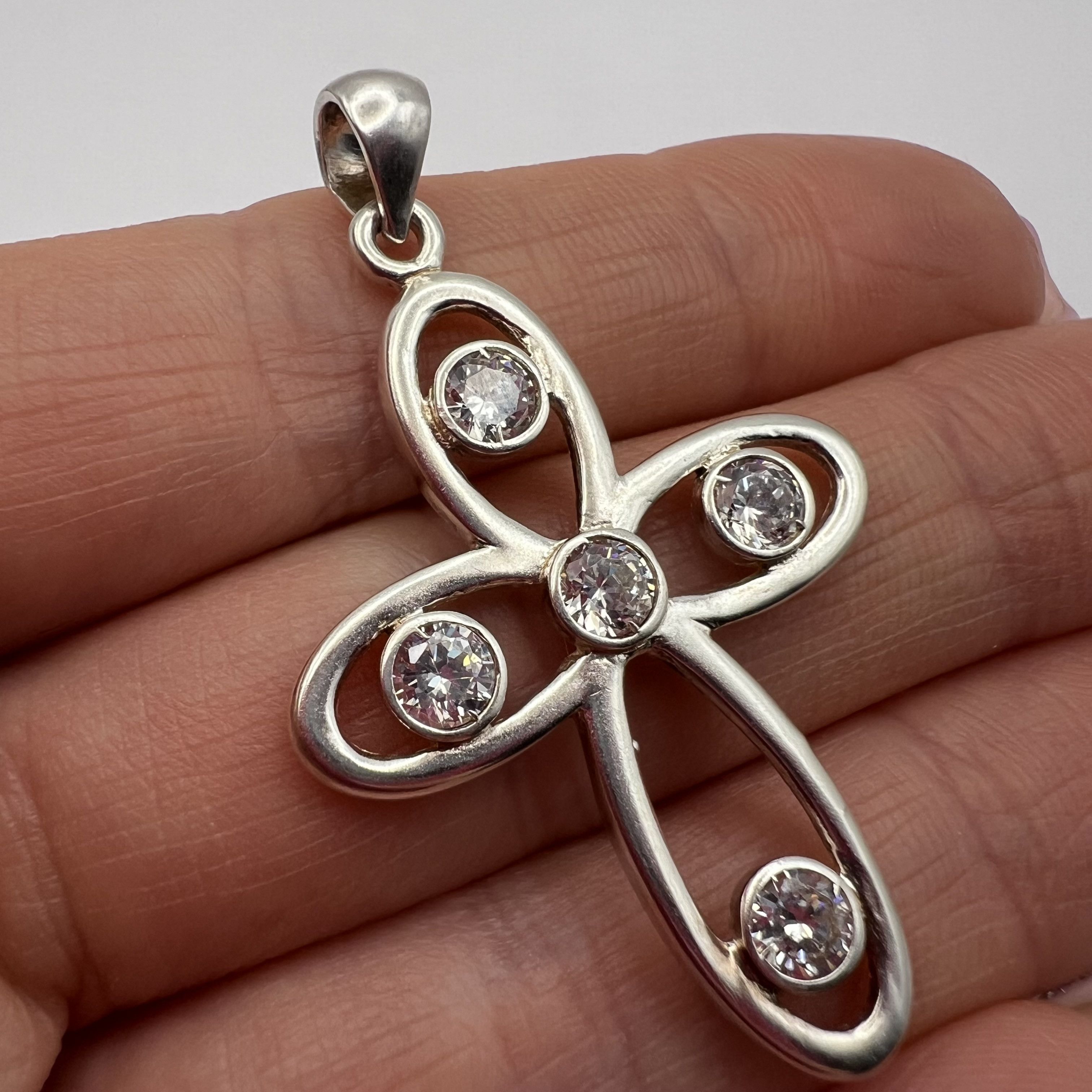 Sterling Silver Sterling Silver 925 Crucifix Cross Pendant Jesus Christ 4g Size ONE SIZE - 1 Thumbnail