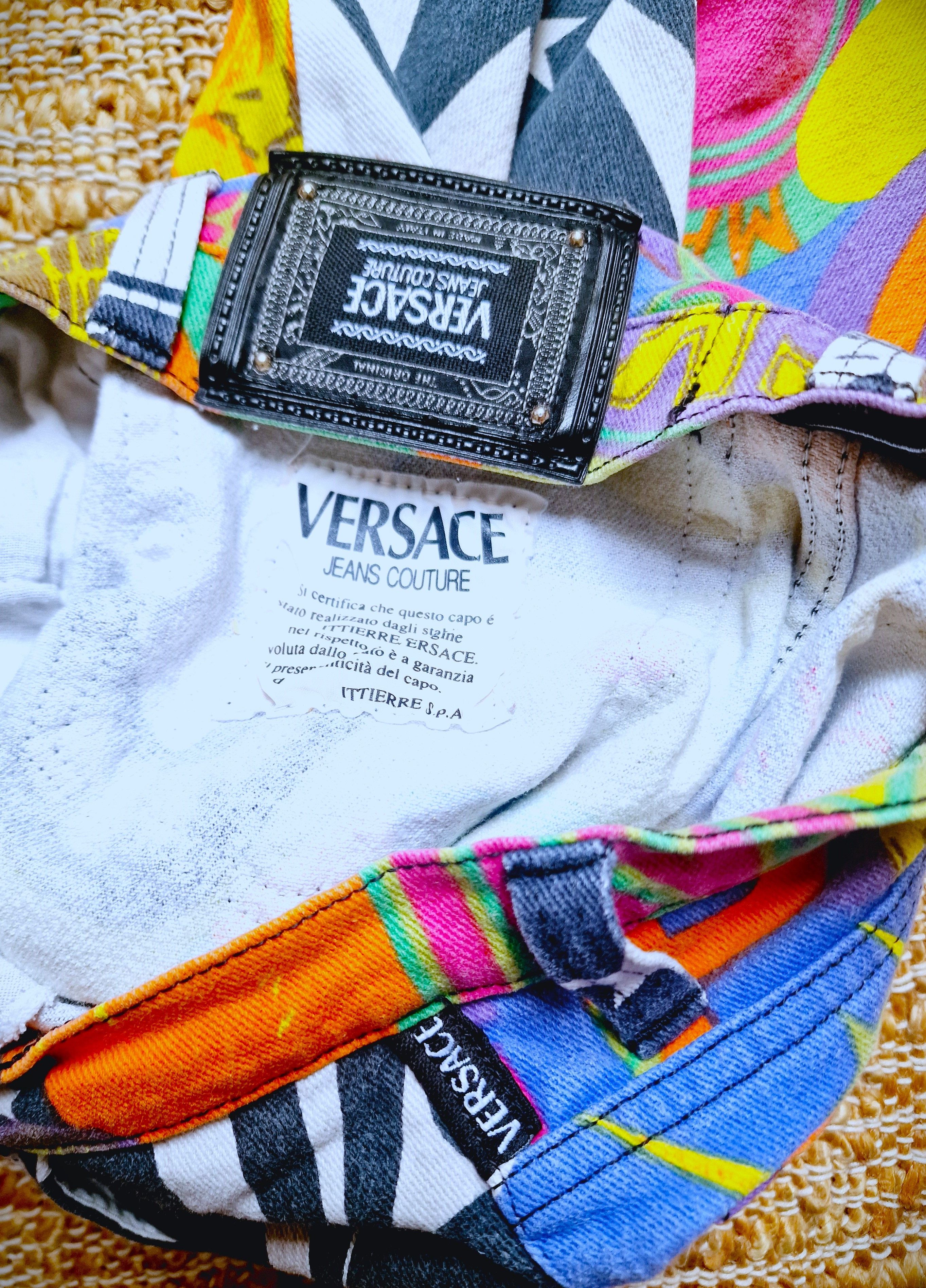 Versace Gianni Versace Manhattan New York City Vintage Denim Pants Size 26" / US 2 / IT 38 - 10 Thumbnail