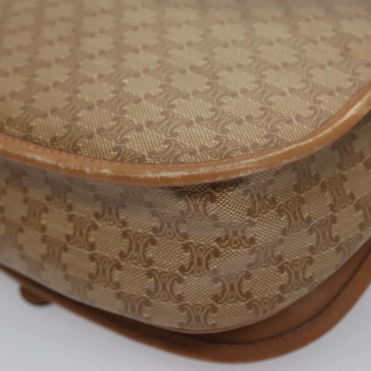Celine CELINE Macadam Canvas Shoulder Bag Beige Size ONE SIZE - 13 Thumbnail